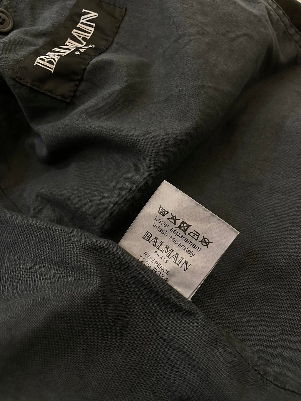 Balmain Homme Ss11 distressed trench coat