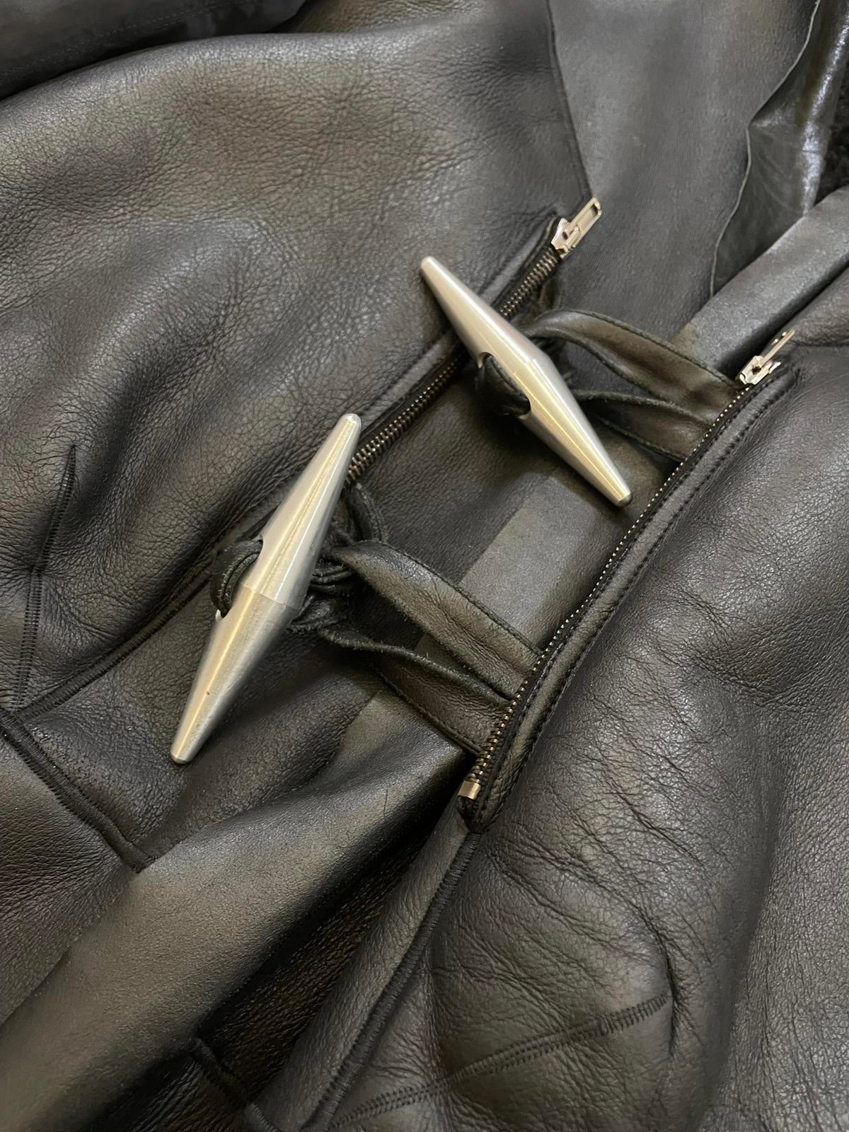Rick Owens Leather Trenchcoat