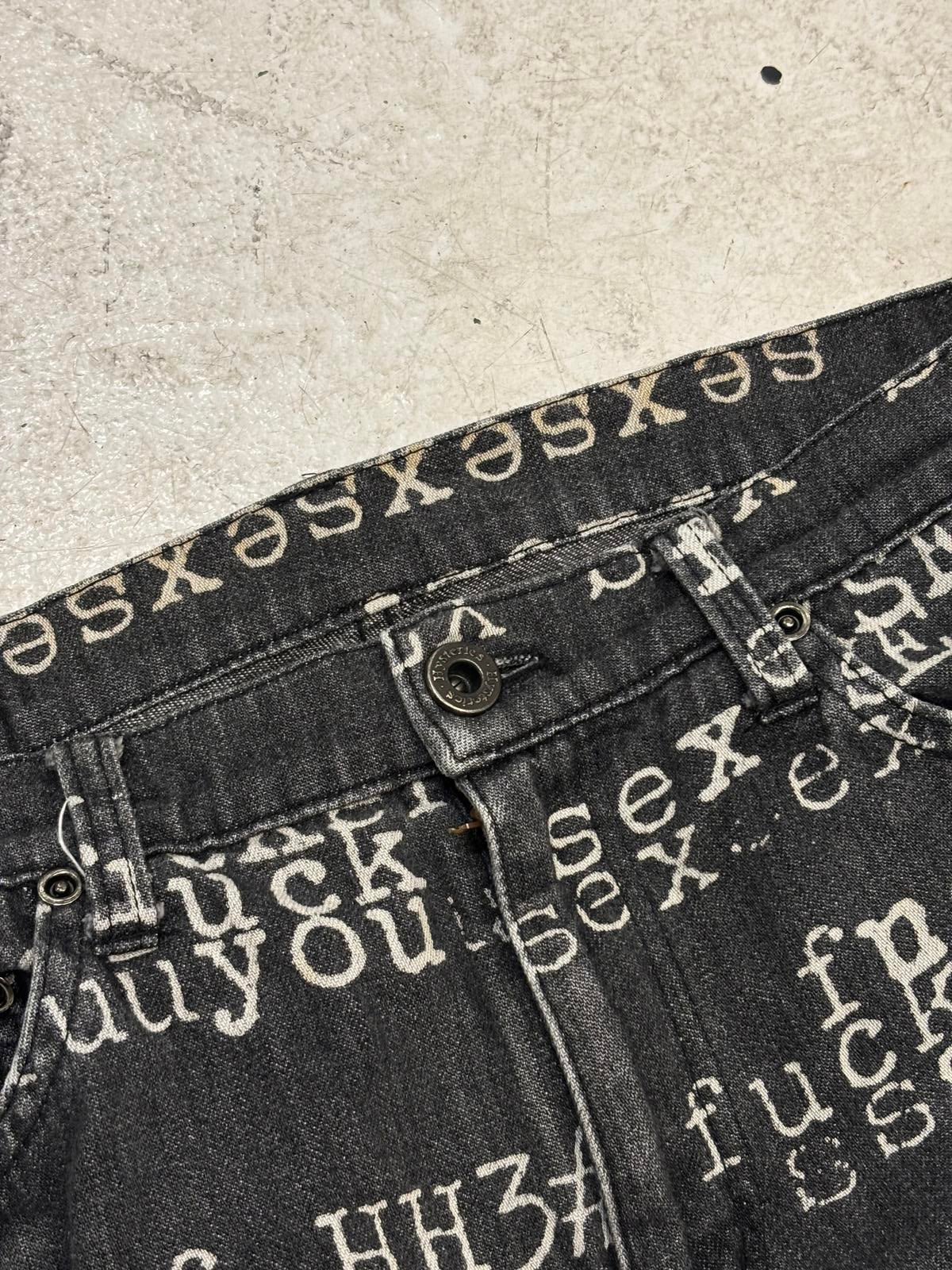 Hysteric Glamour “fuck” jeans