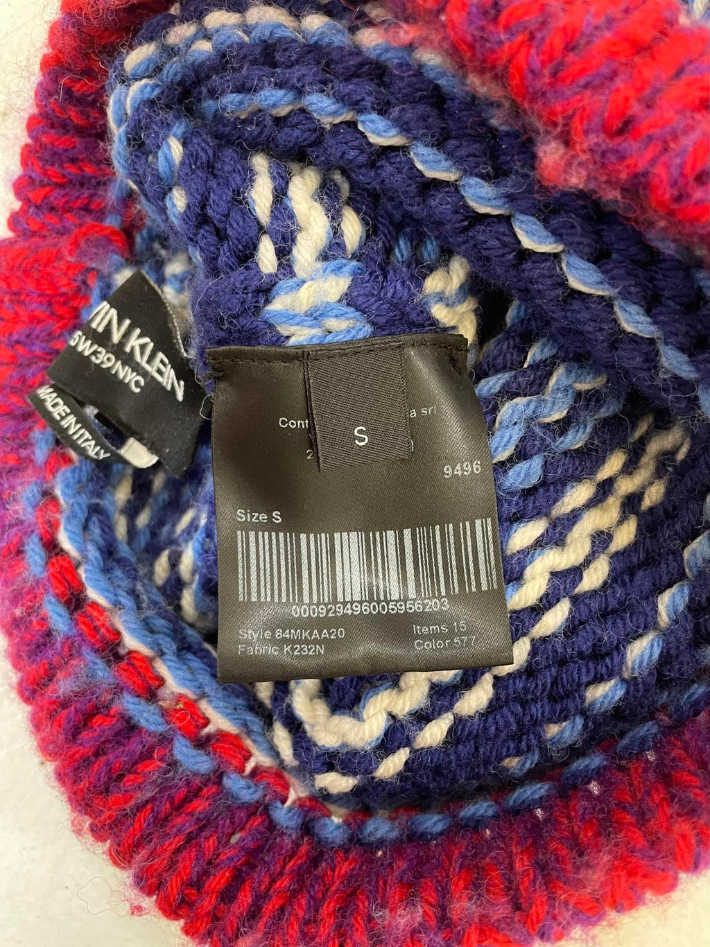 RAF SIMONS Calvin Klein blue ski mask