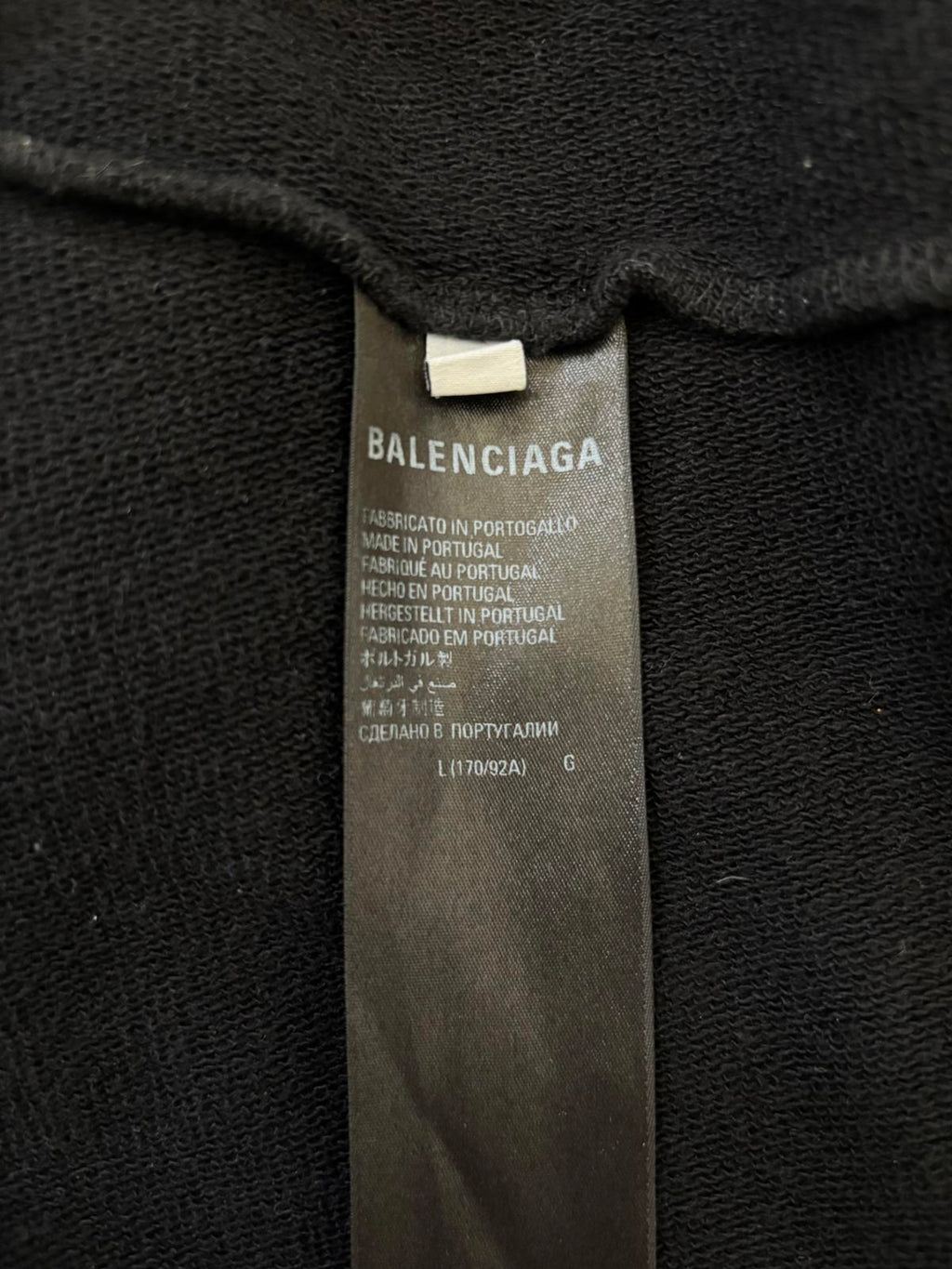 Balenciaga Size Tag Hoodie