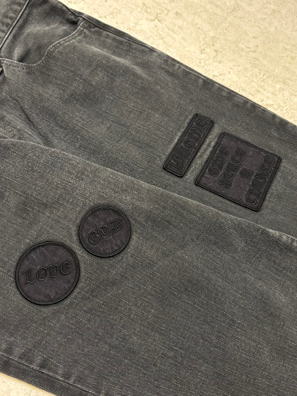 Number (N)ine “Give Peace A Chance” Jeans