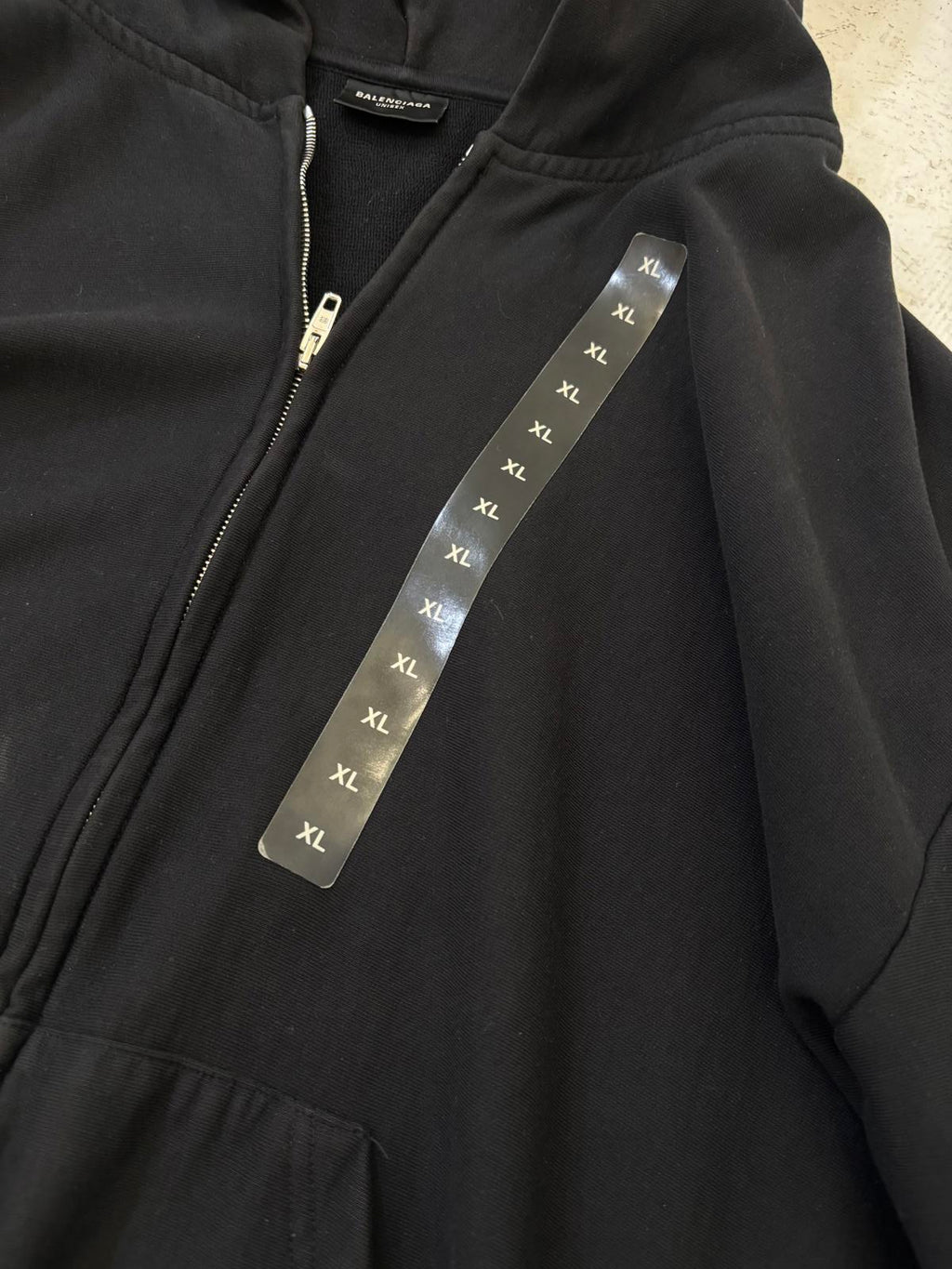 Balenciaga Size Tag Hoodie