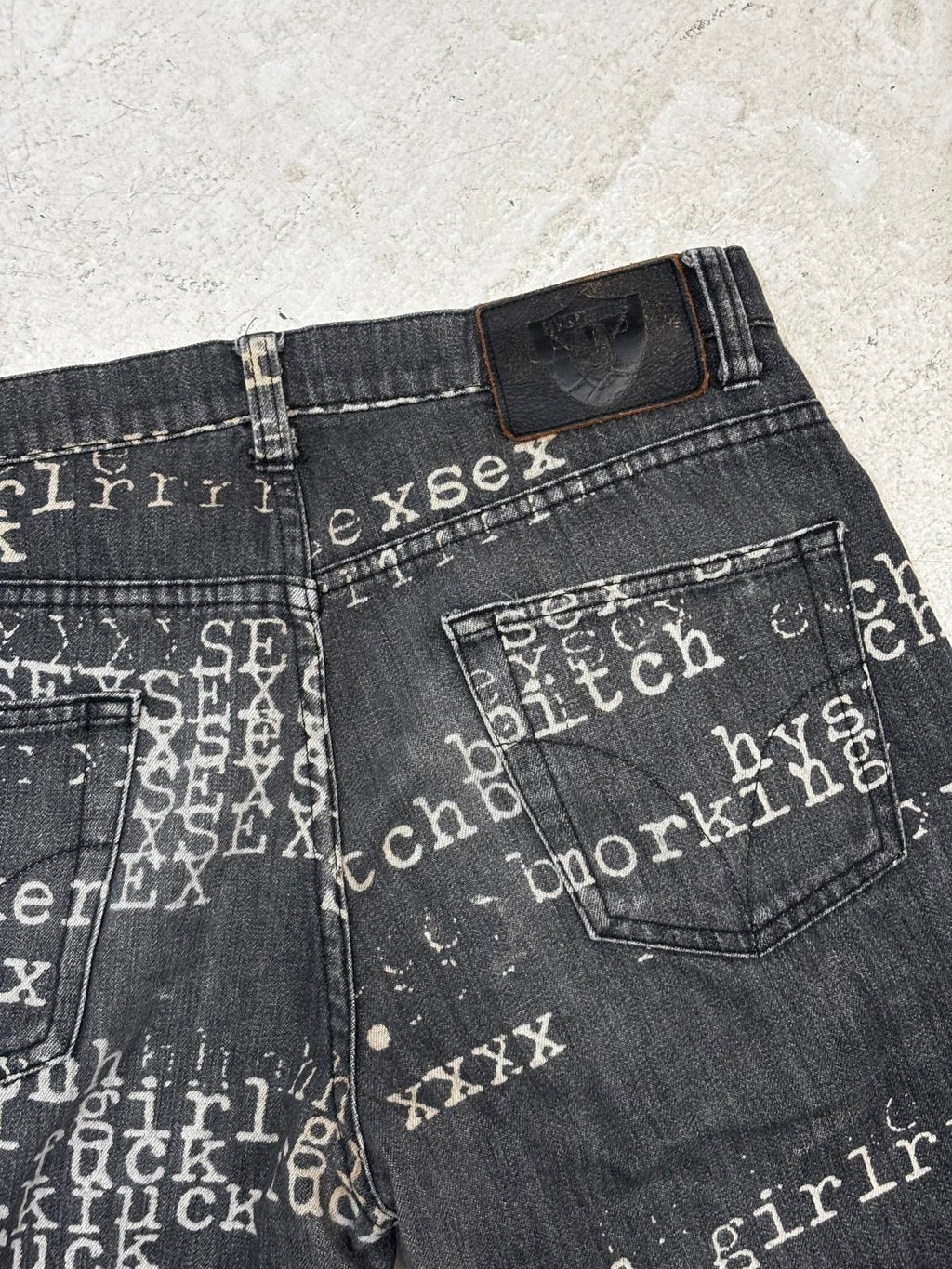 Hysteric Glamour “fuck” jeans