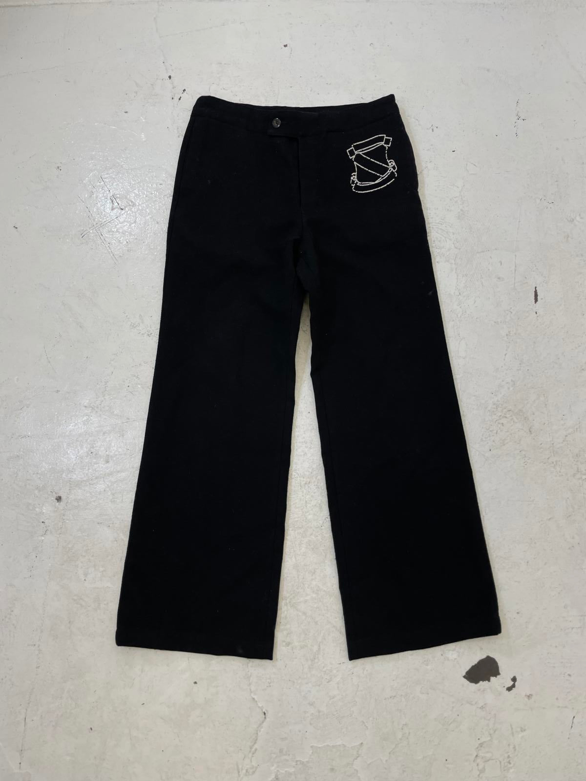 Number nine Aw01 shield wool sweat pants