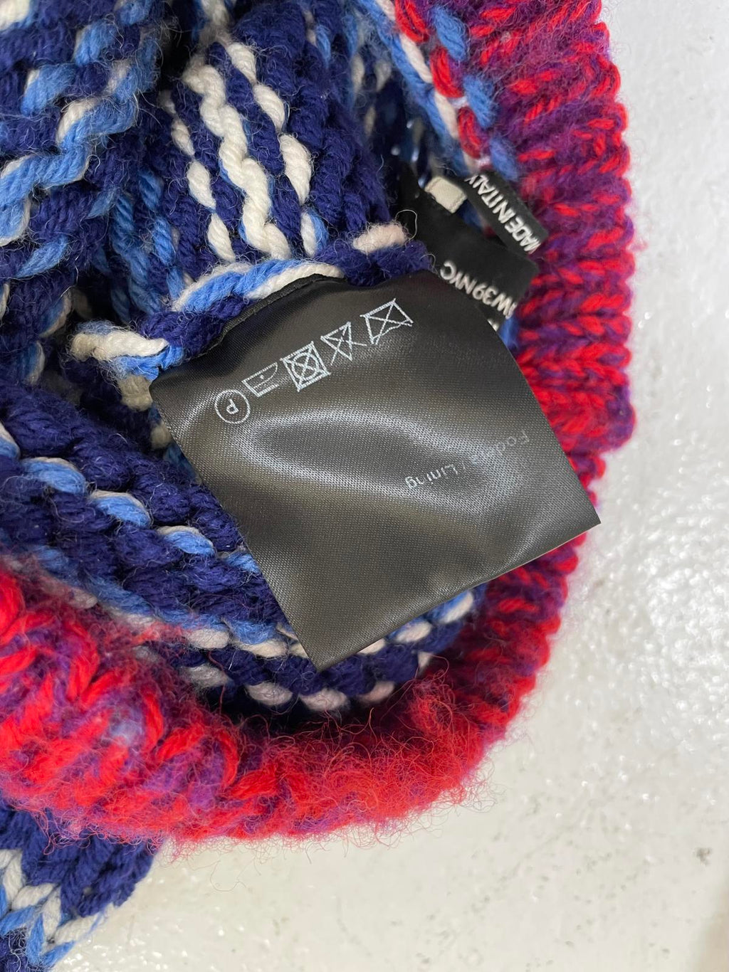 RAF SIMONS Calvin Klein blue ski mask