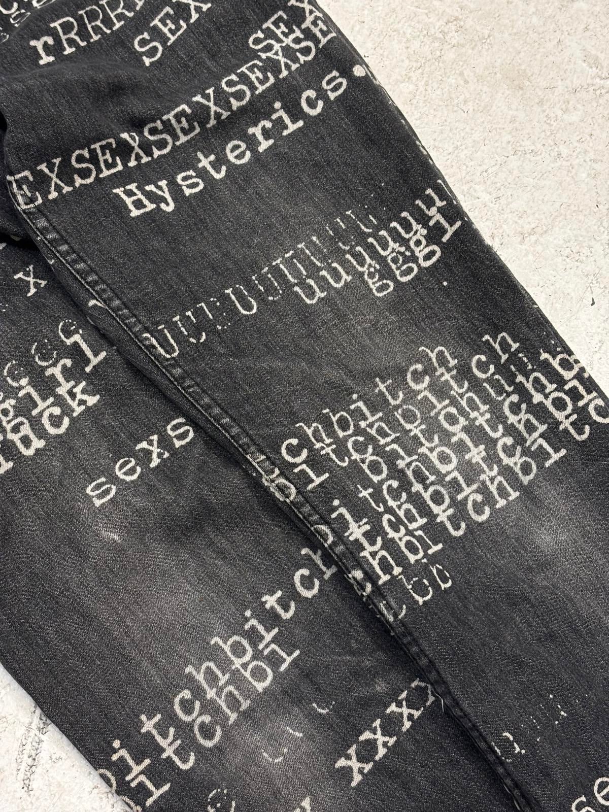 Hysteric Glamour “fuck” jeans