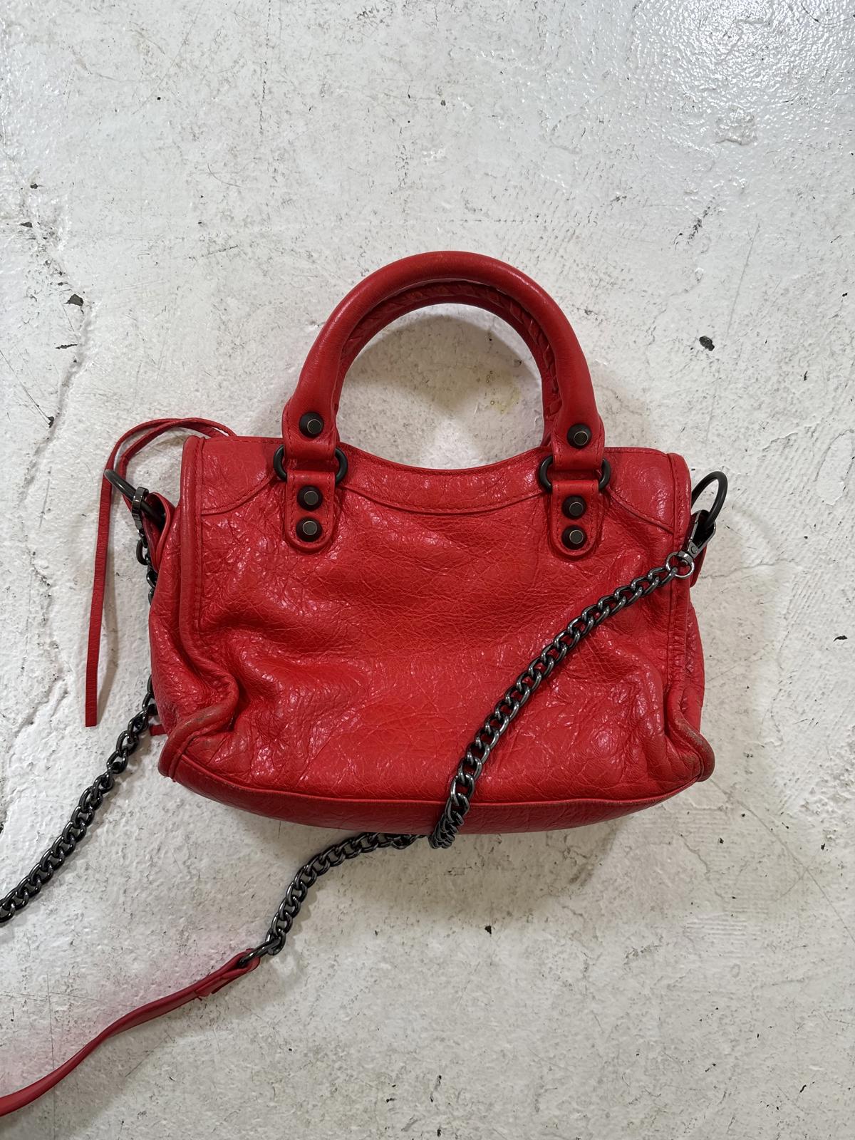 Balenciaga Red Mini City Bag