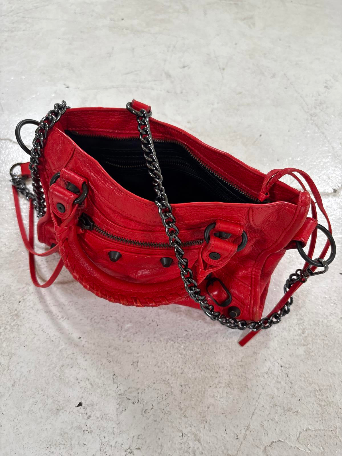Balenciaga Red Mini City Bag