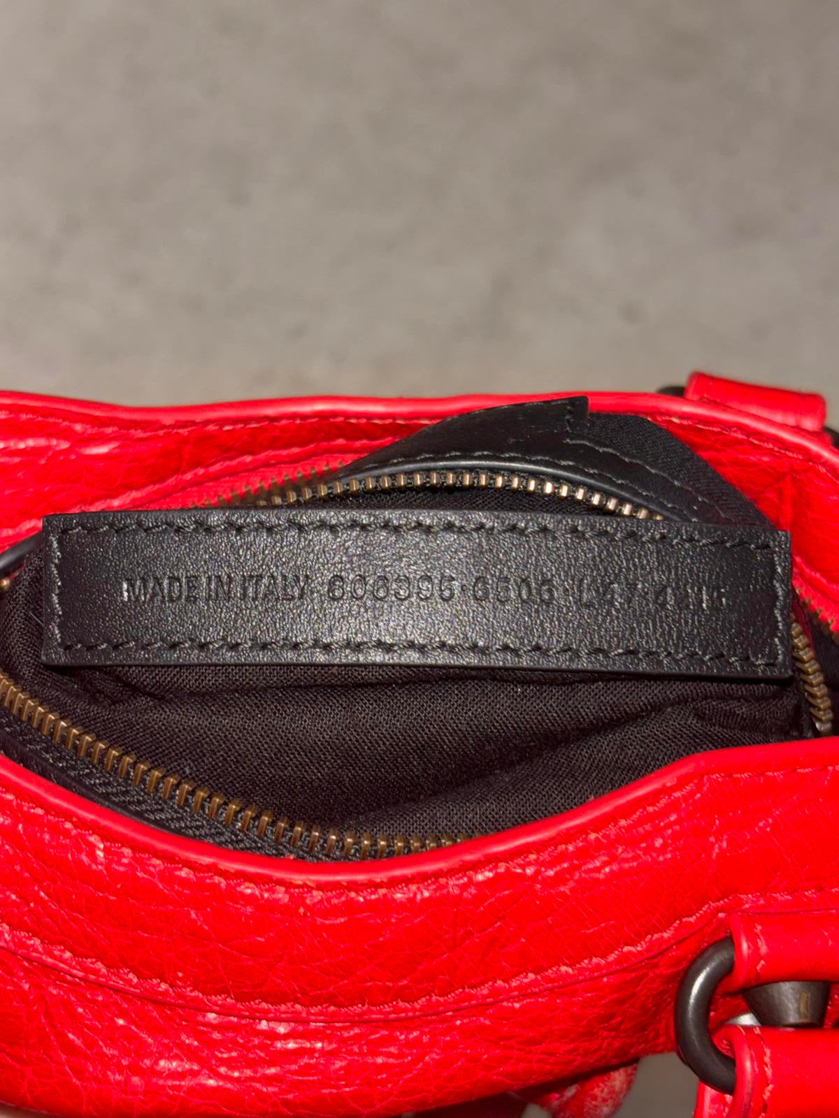 Balenciaga Red Mini City Bag