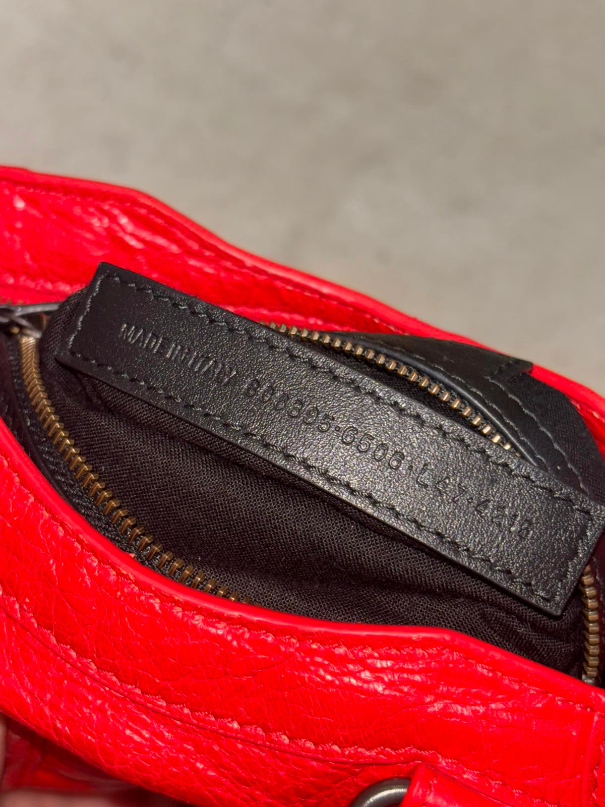 Balenciaga Red Mini City Bag