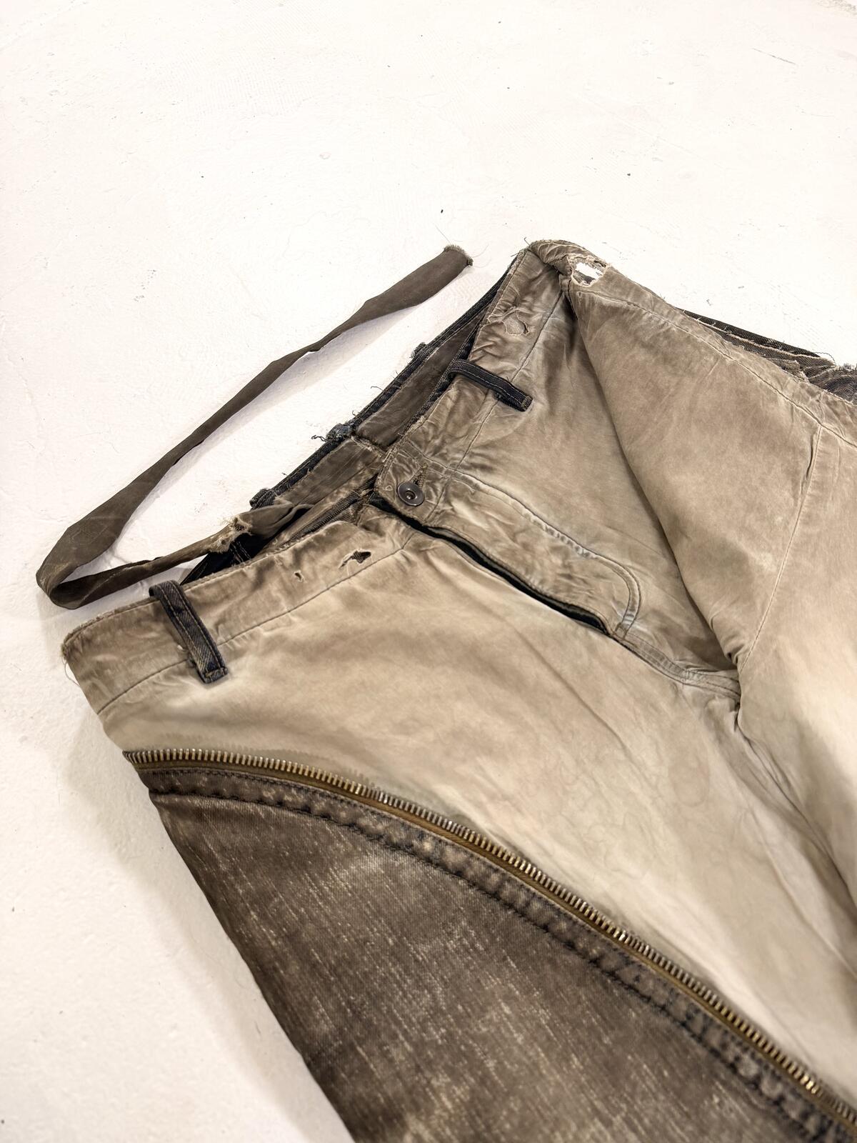 Rick Owen’s FW07 double layer dust wash aircut shorts