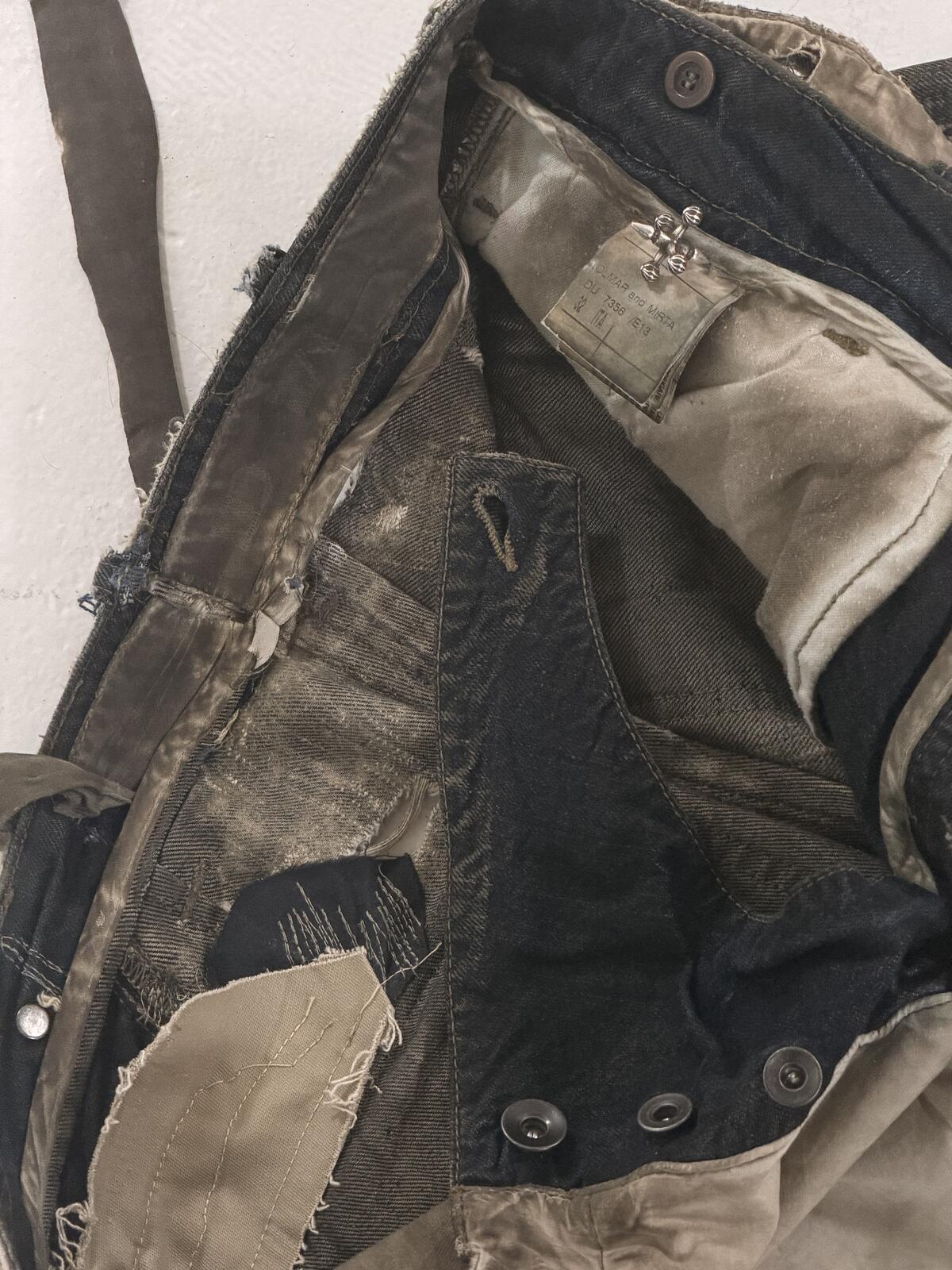 Rick Owen’s FW07 double layer dust wash aircut shorts