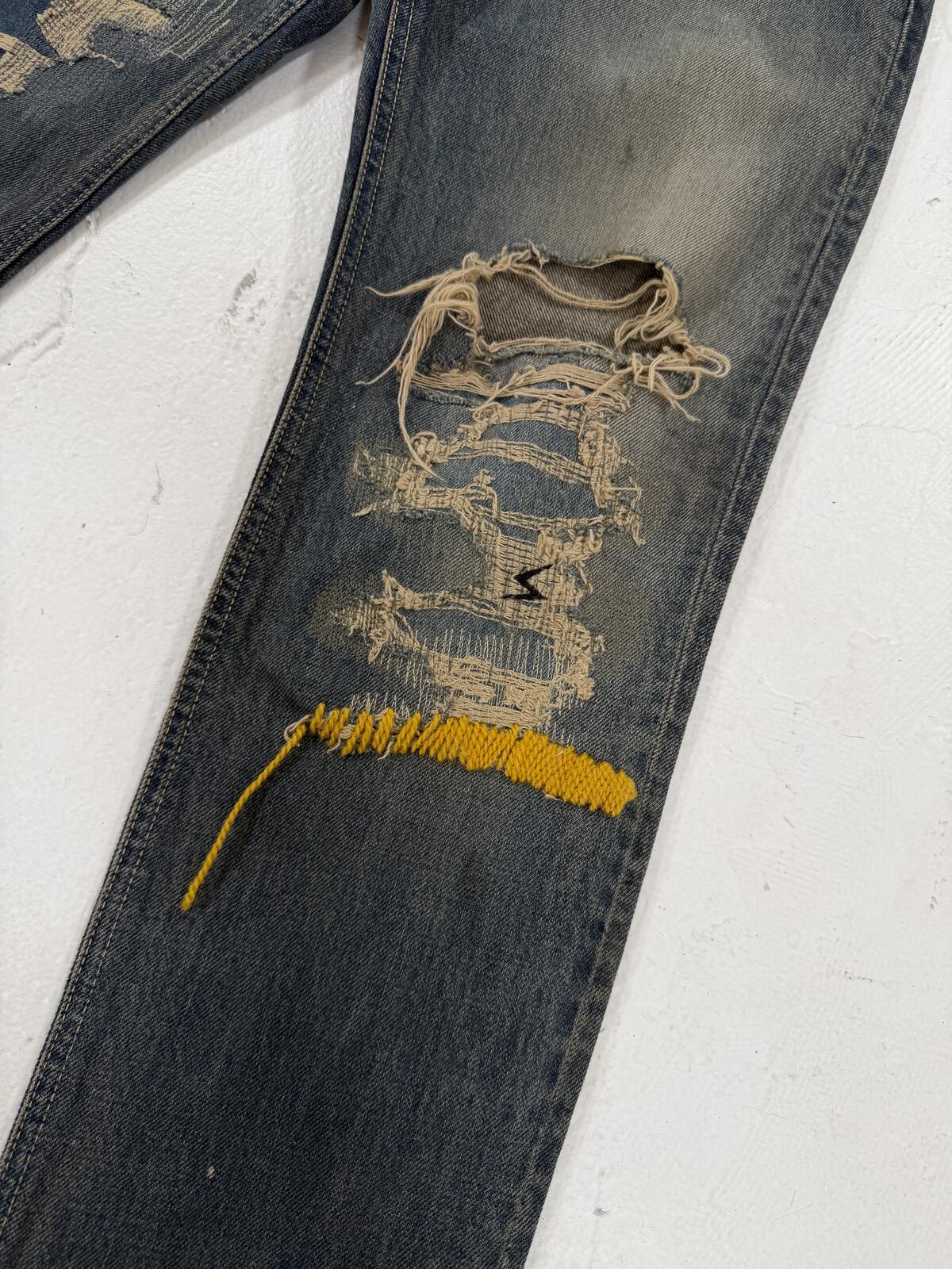Undercover 68 Yellow Yarn Denim