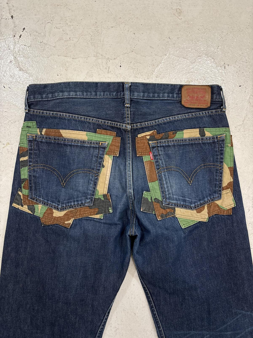 Junya Watanabe Camo Patchwork Jeans