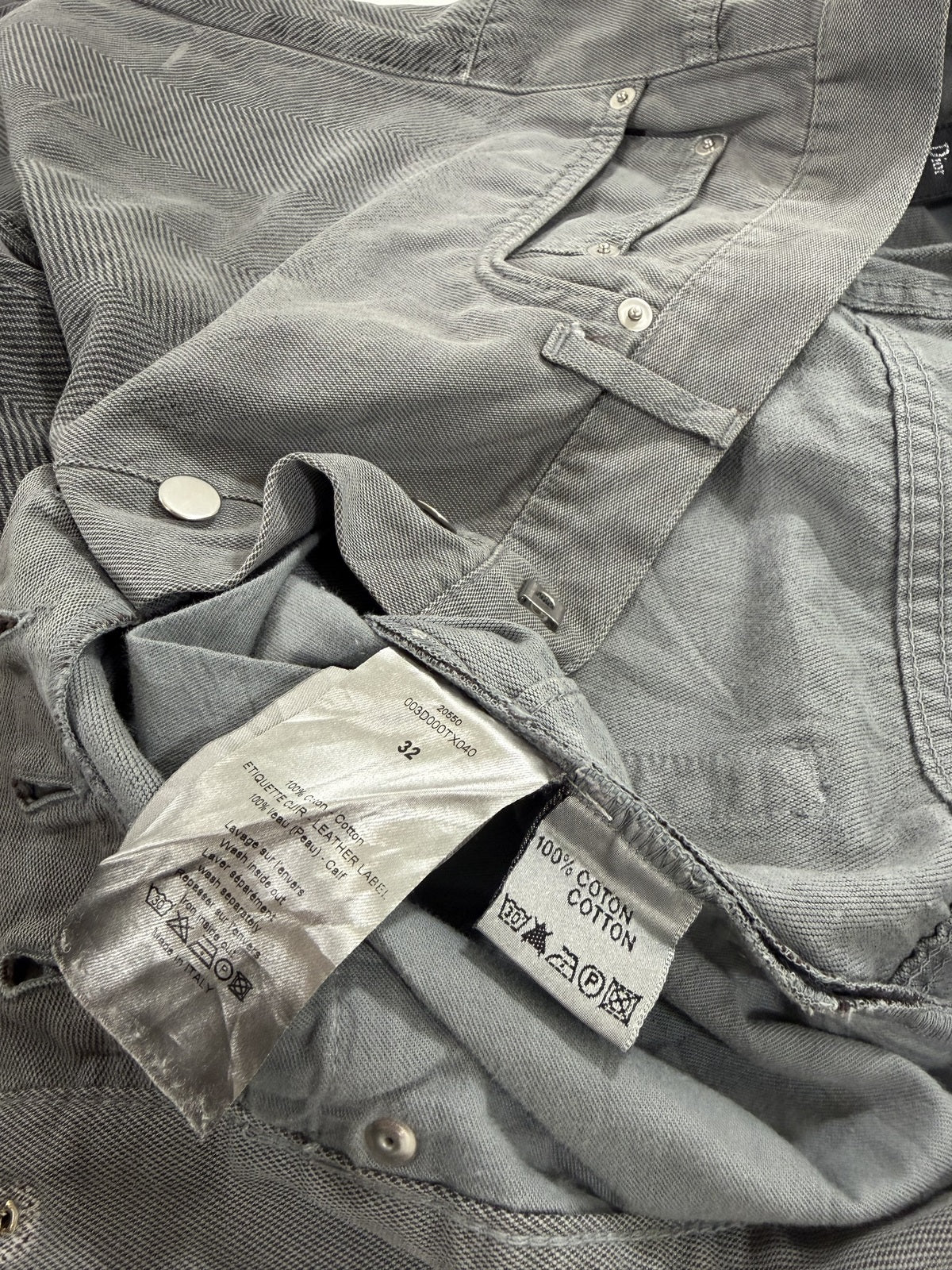 Dior Tire Mark Denim {{ color }} {{ brand }} {{ archive }} {{ season }} {{ year }} {{ hedi slimane }}
