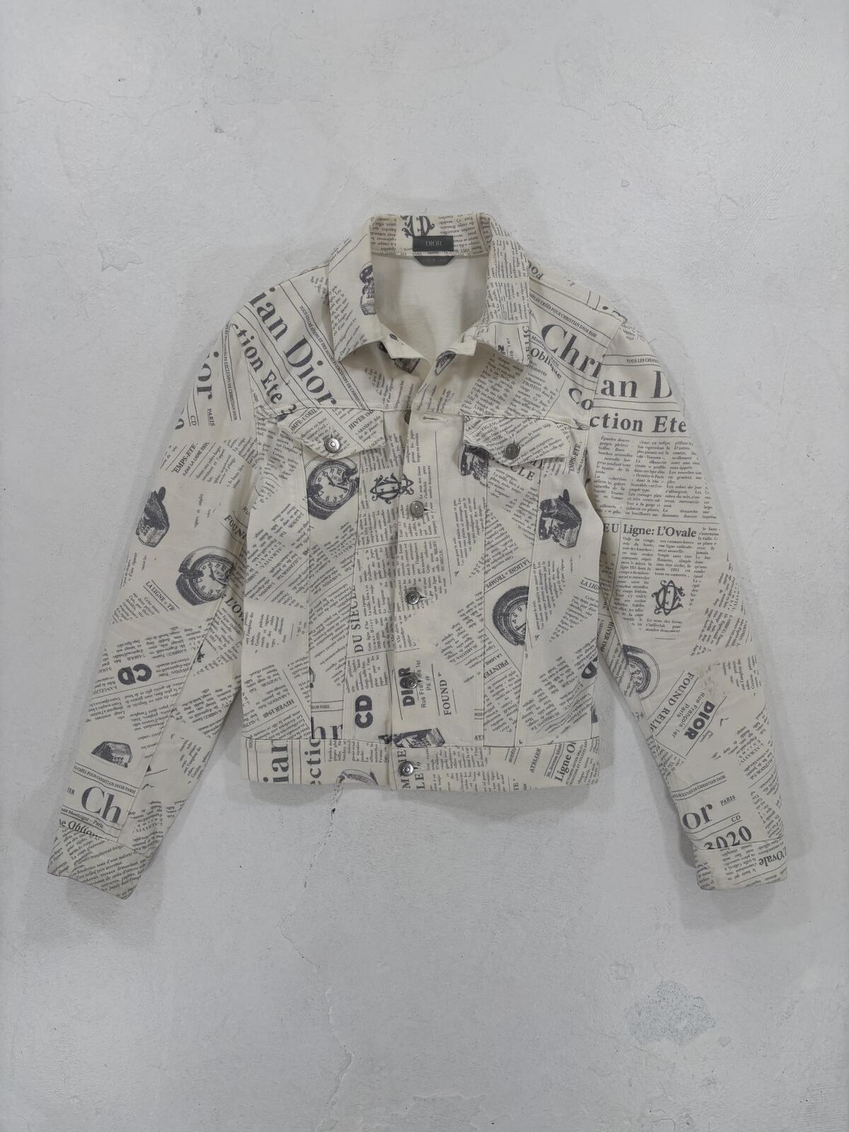 Dior Homme Newspaper Jacket