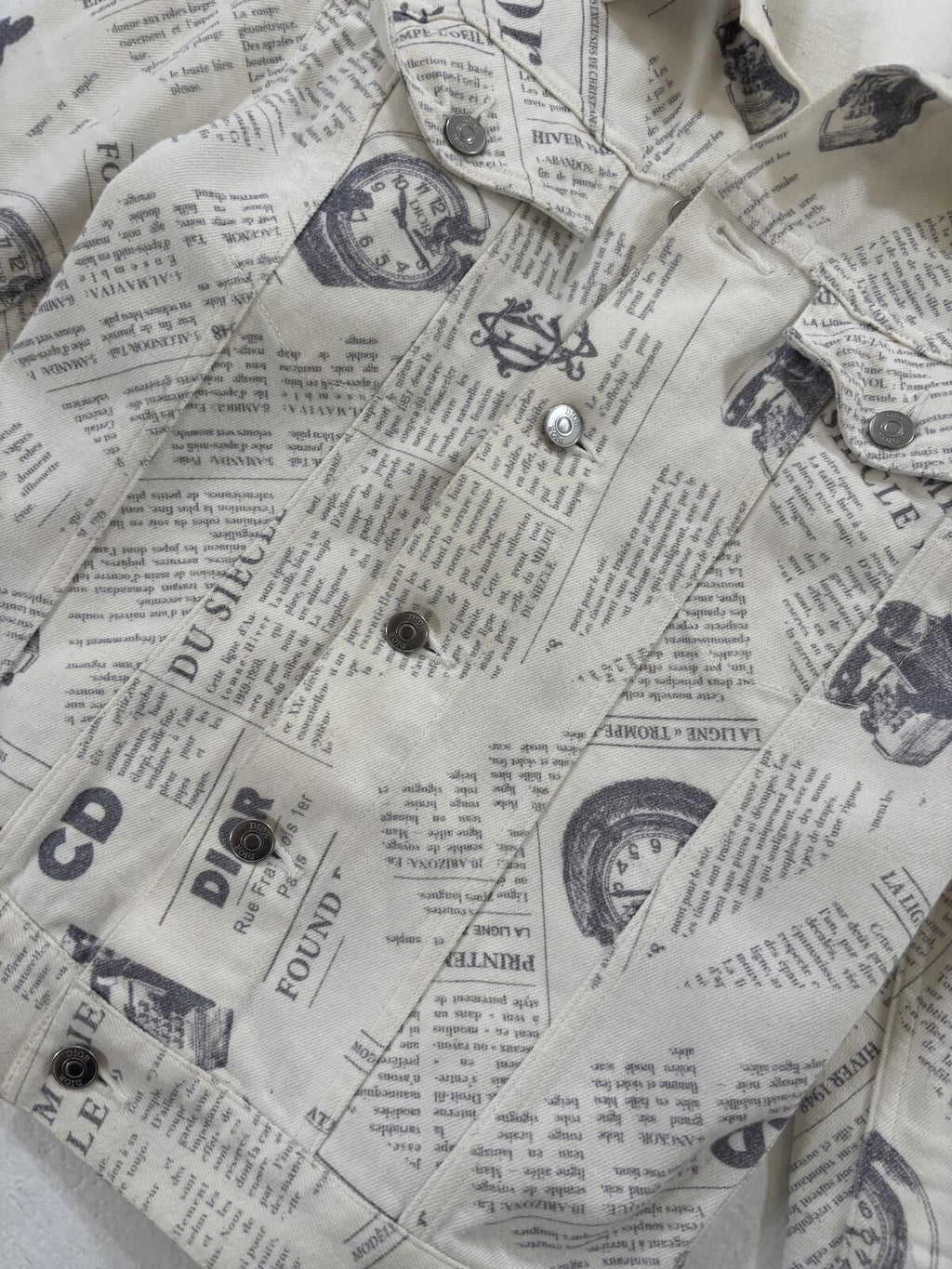 Dior Homme Newspaper Jacket