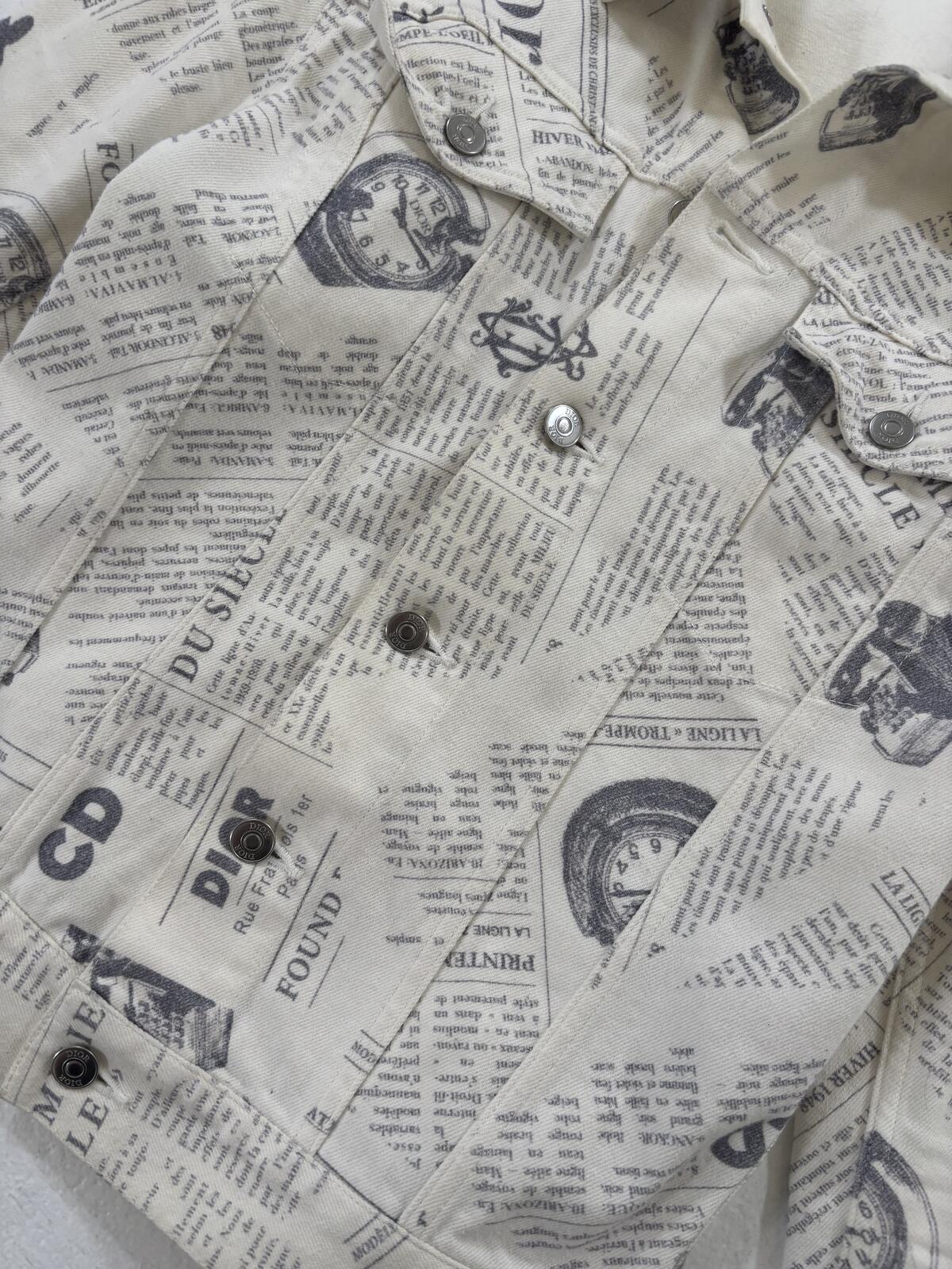 Dior Homme Newspaper Jacket