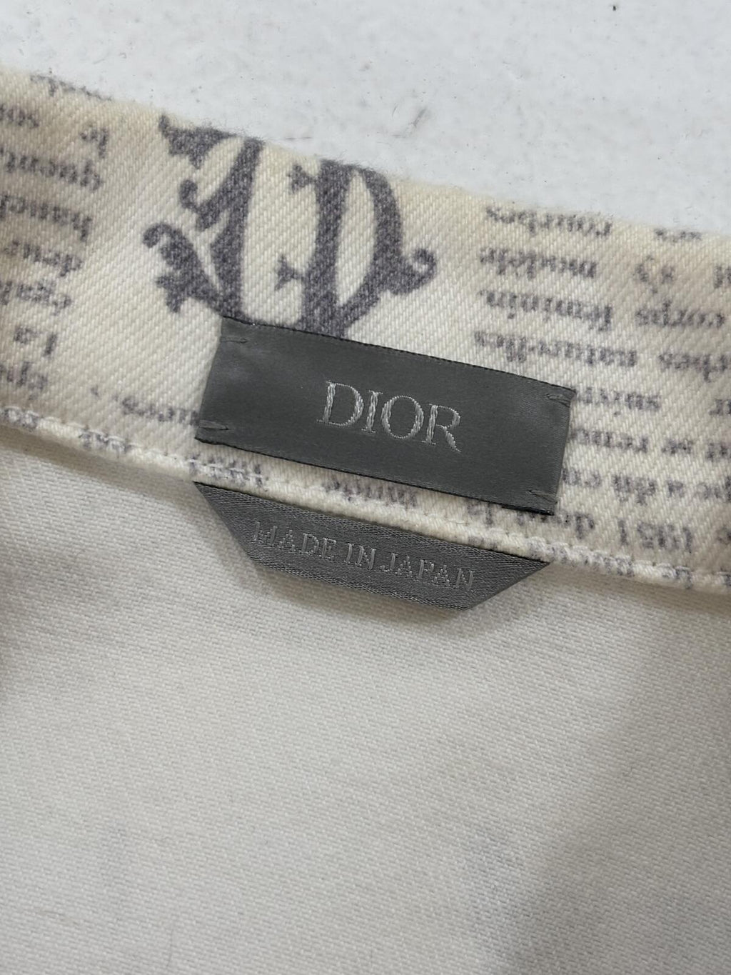 Dior Homme Newspaper Jacket