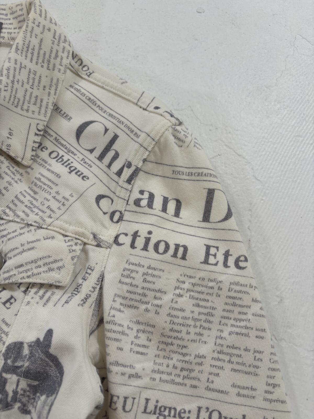 Dior Homme Newspaper Jacket