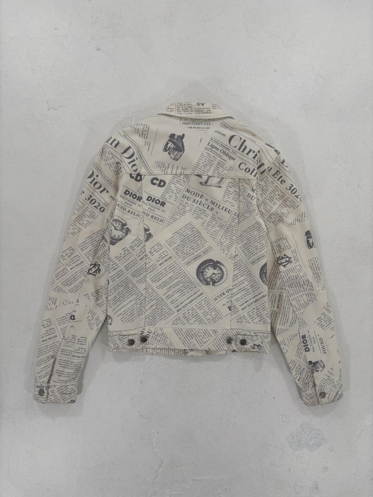 Dior Homme Newspaper Jacket
