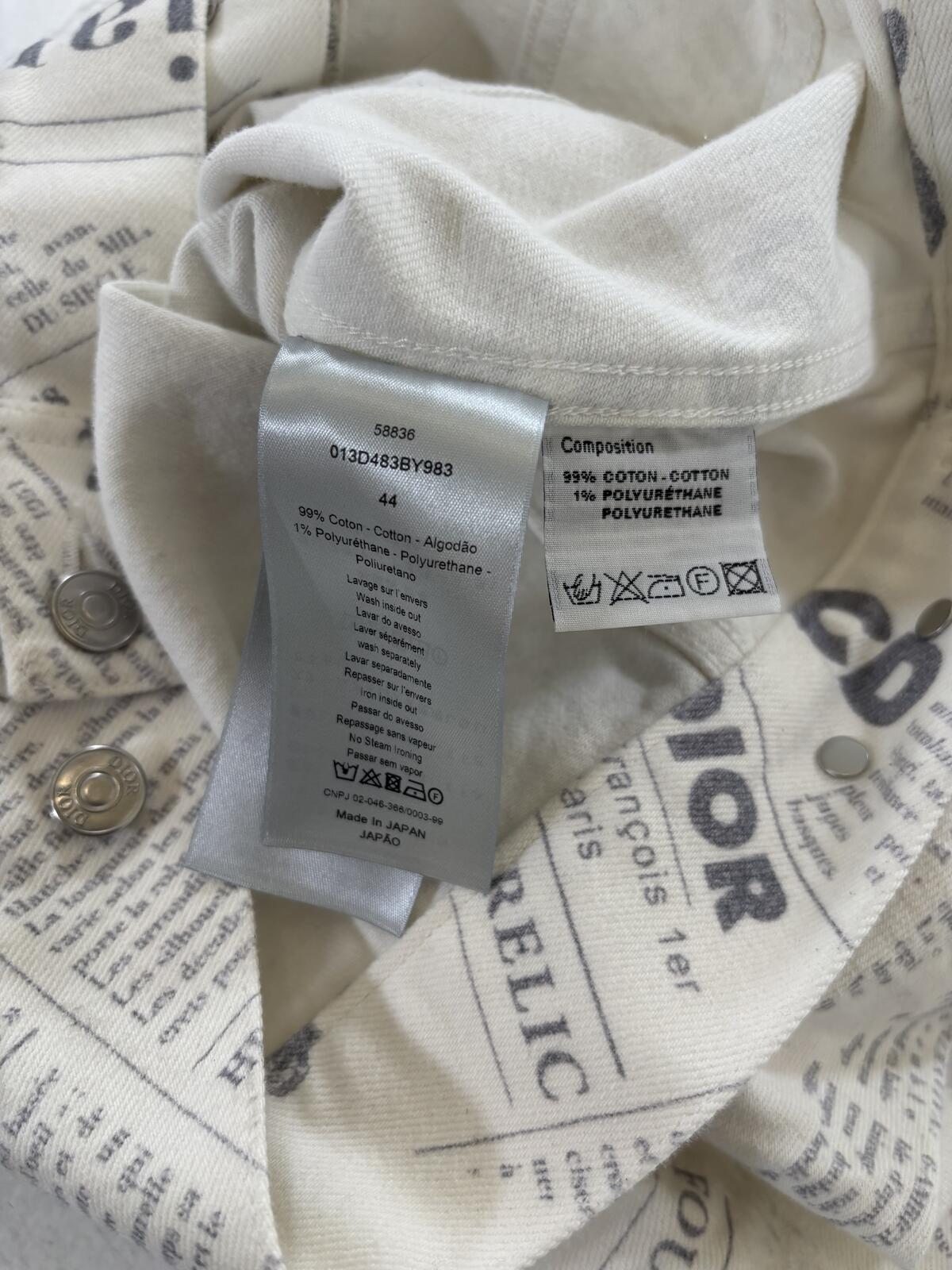 Dior Homme Newspaper Jacket