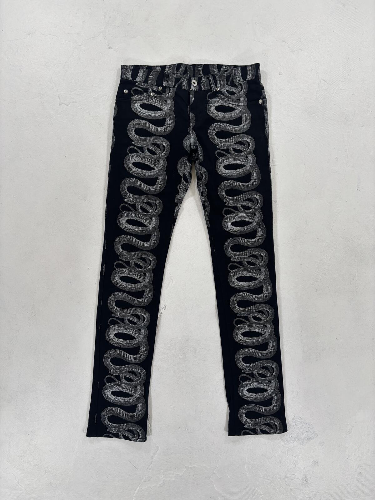 Hysteric Glamour Snake Print Jeans