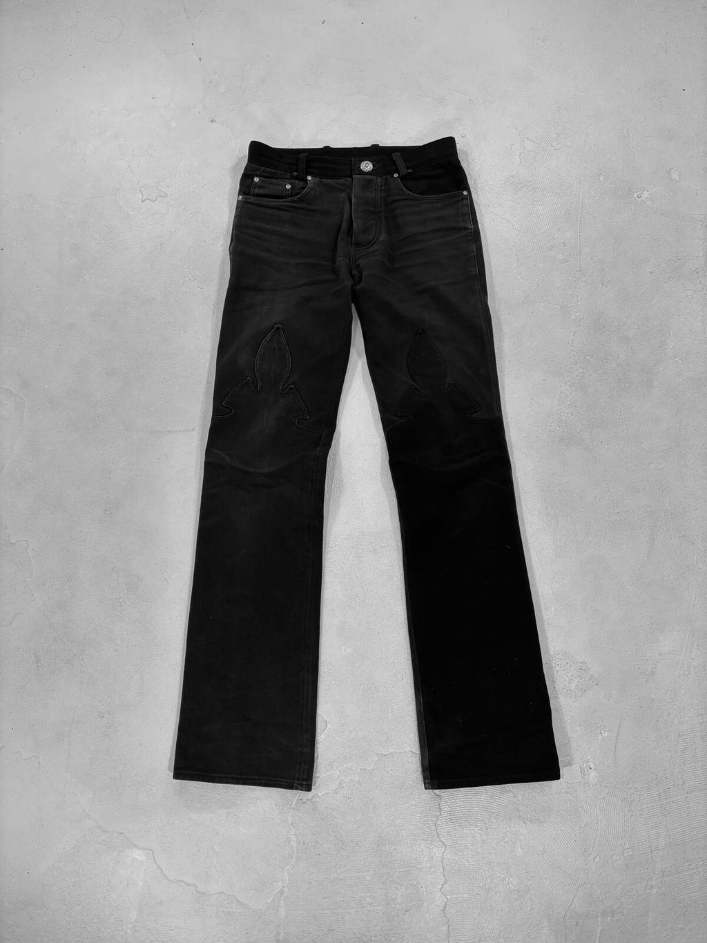 Chrome Hearts Fluer Knee denim