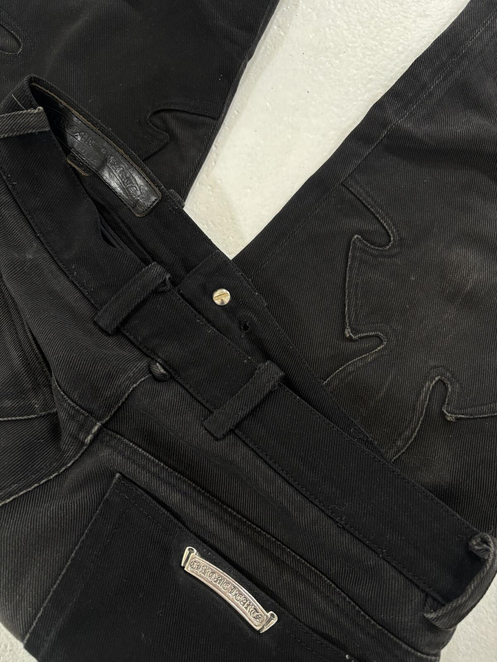 Chrome Hearts Fluer Knee denim