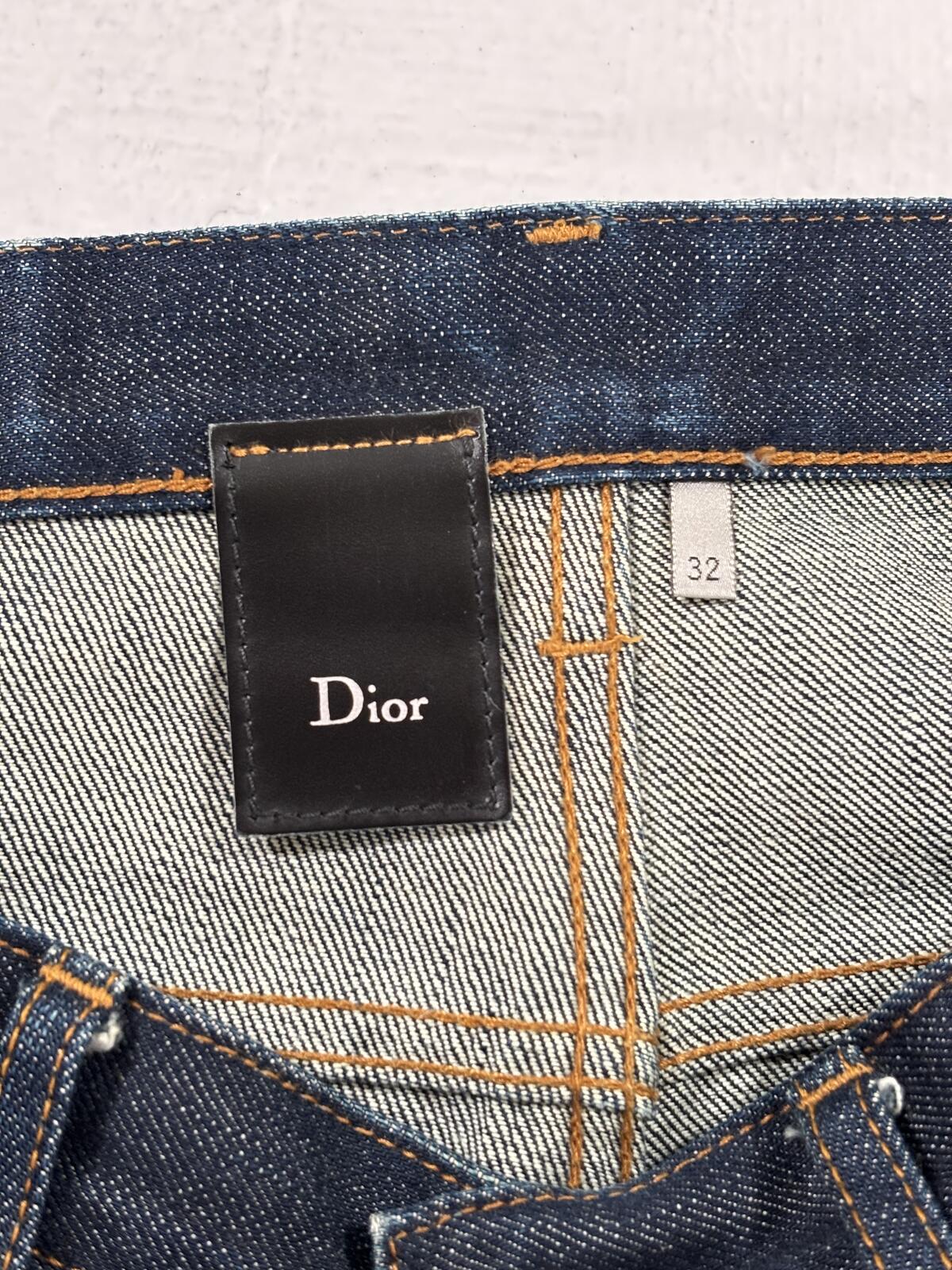Dior Homme Raw Jeans