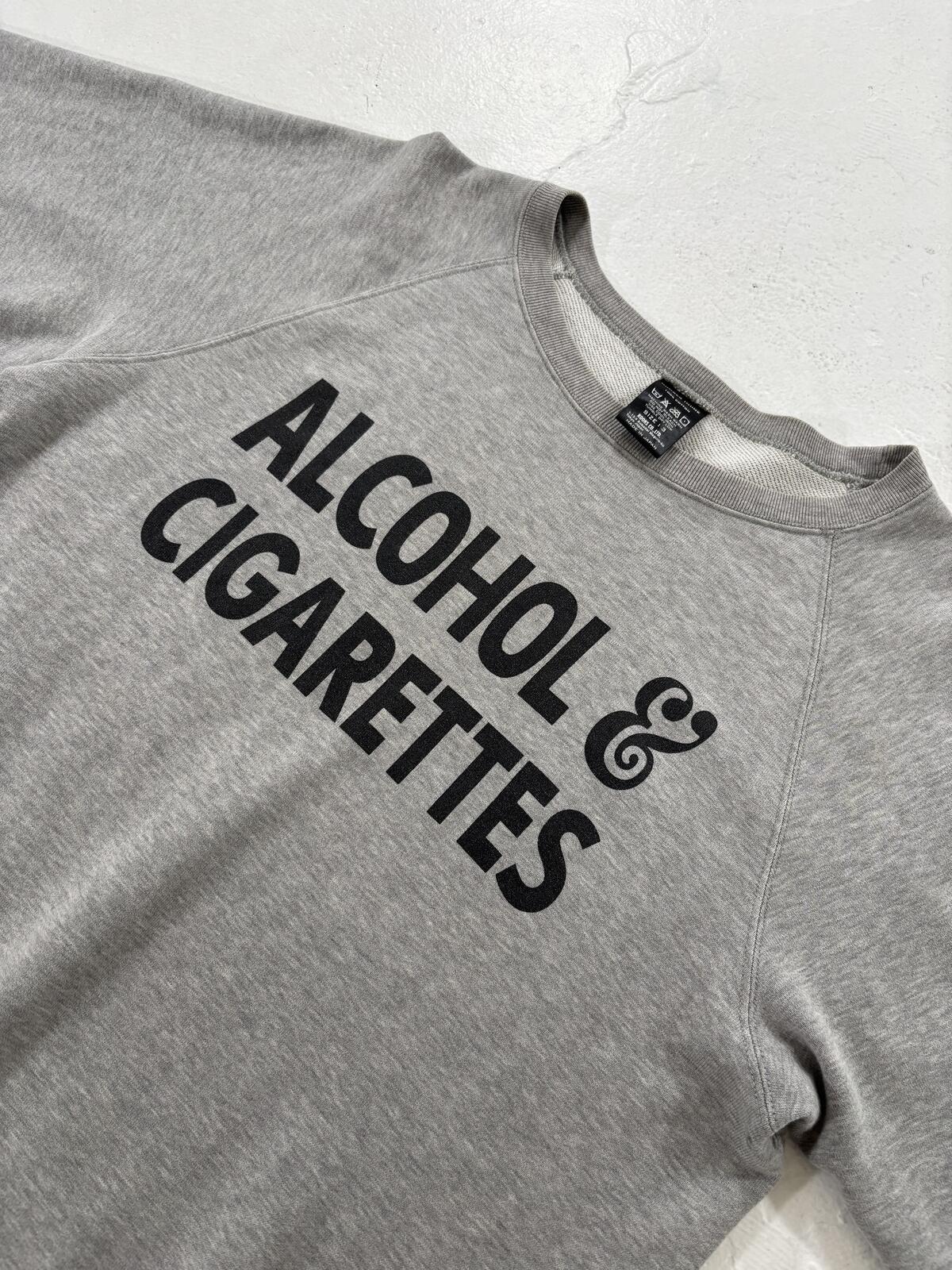 Number (N)ine Alcohol & Cigarettes Crewneck