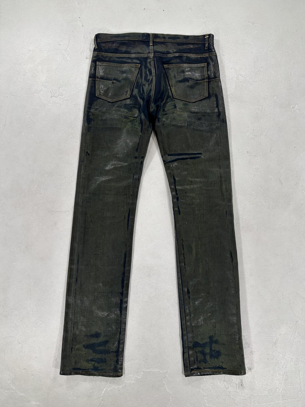 Dior Homme AW03 Green Waxed Luster {{ color }} {{ brand }} {{ archive }} {{ season }} {{ year }} {{ hedi slimane }}