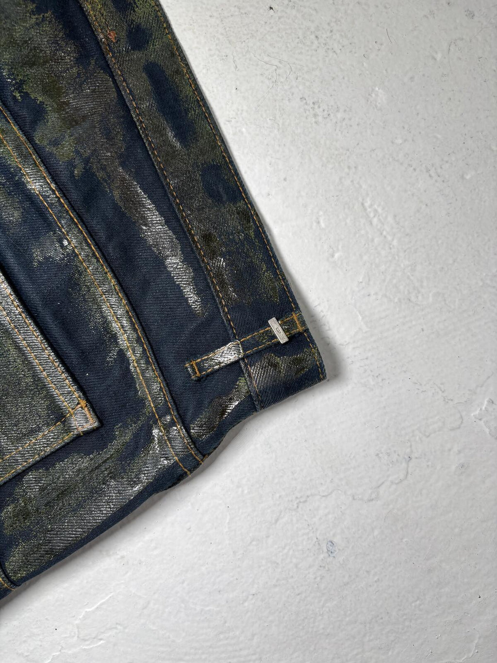 Dior Homme AW03 Green Waxed Luster {{ color }} {{ brand }} {{ archive }} {{ season }} {{ year }} {{ hedi slimane }}
