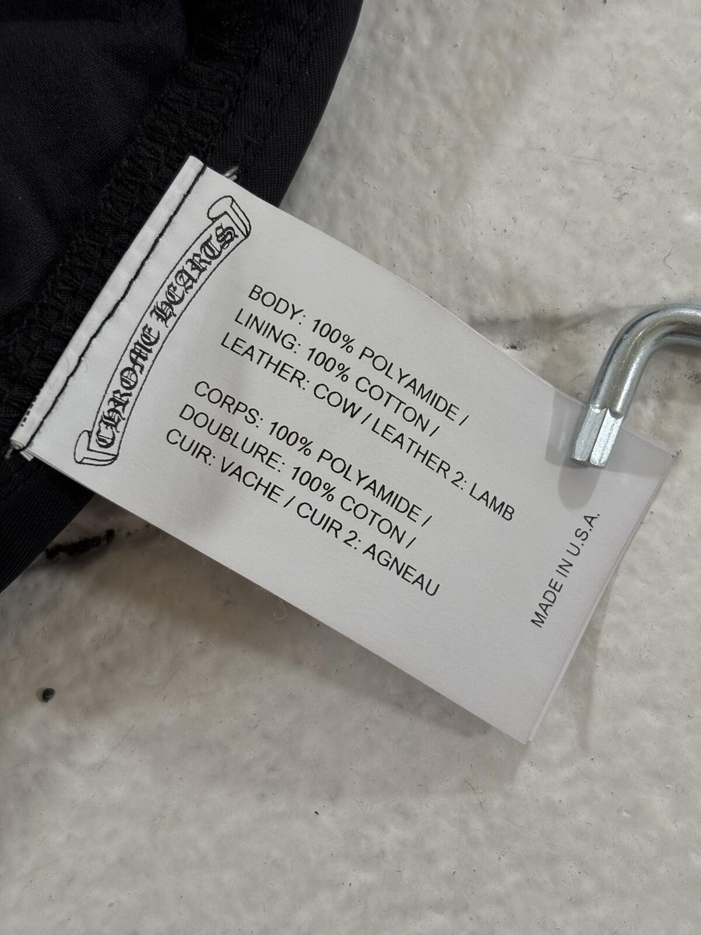 Chrome Hearts Nylon Leather Carpenter Double Knees