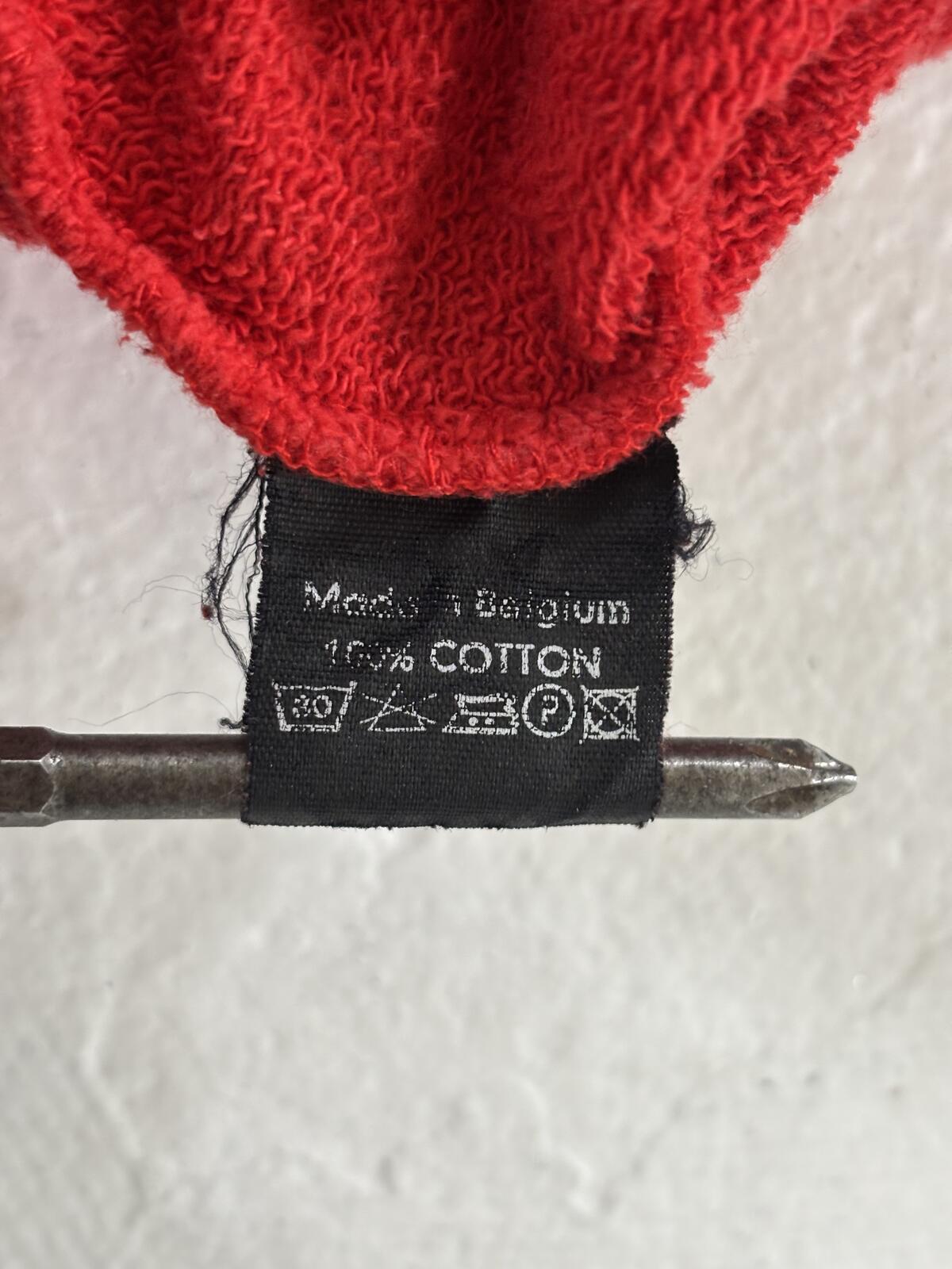 Raf simons Ss02 Silence & Secrecy Red Hoodie