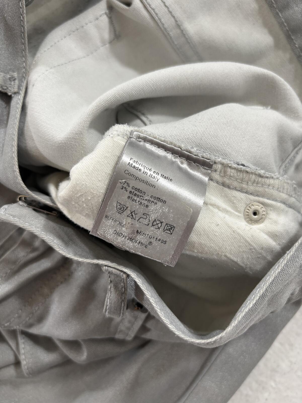 Dior Homme Ss06 silver glitter denim