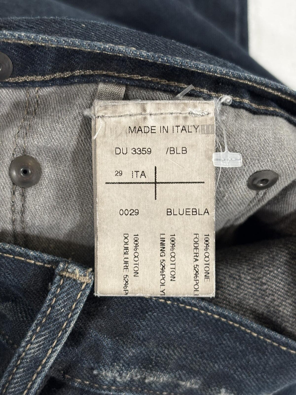 Rick Owens Raw Selvage Torrance Jeans