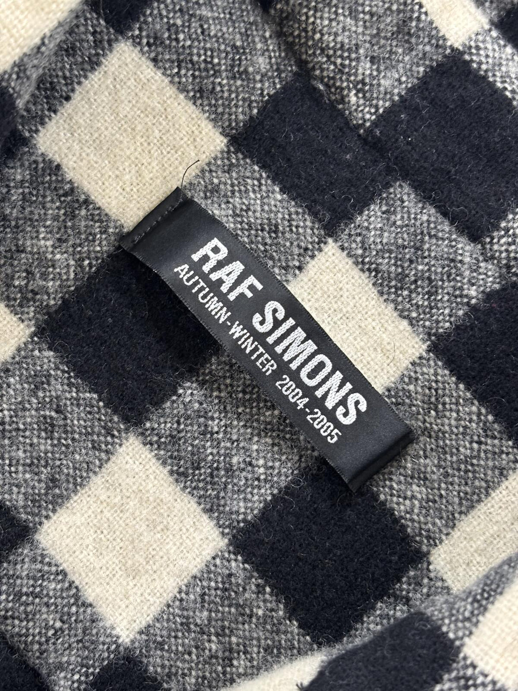 Raf Simons AW04 Sleeveless Flannel