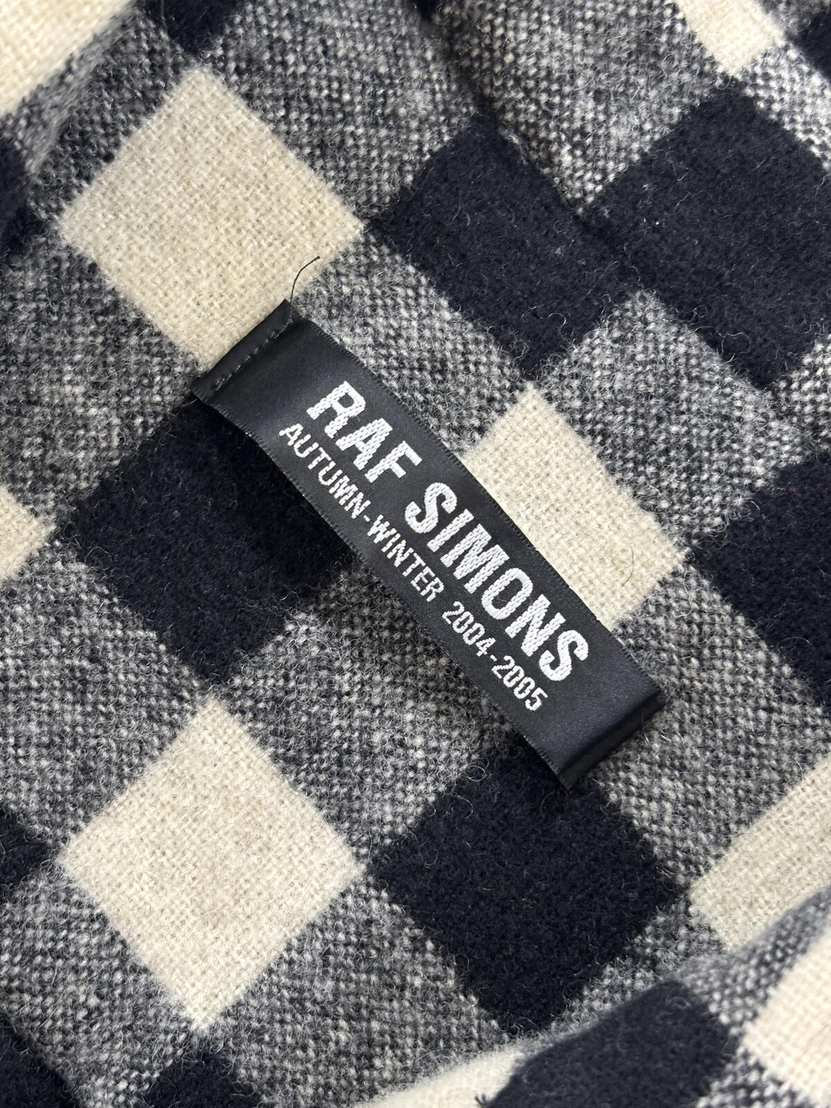 Raf Simons AW04 Sleeveless Flannel