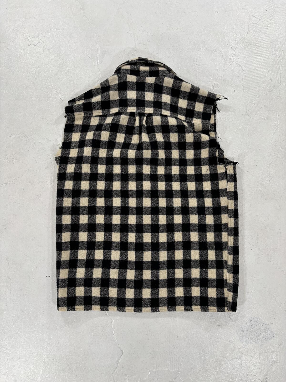 Raf Simons AW04 Sleeveless Flannel