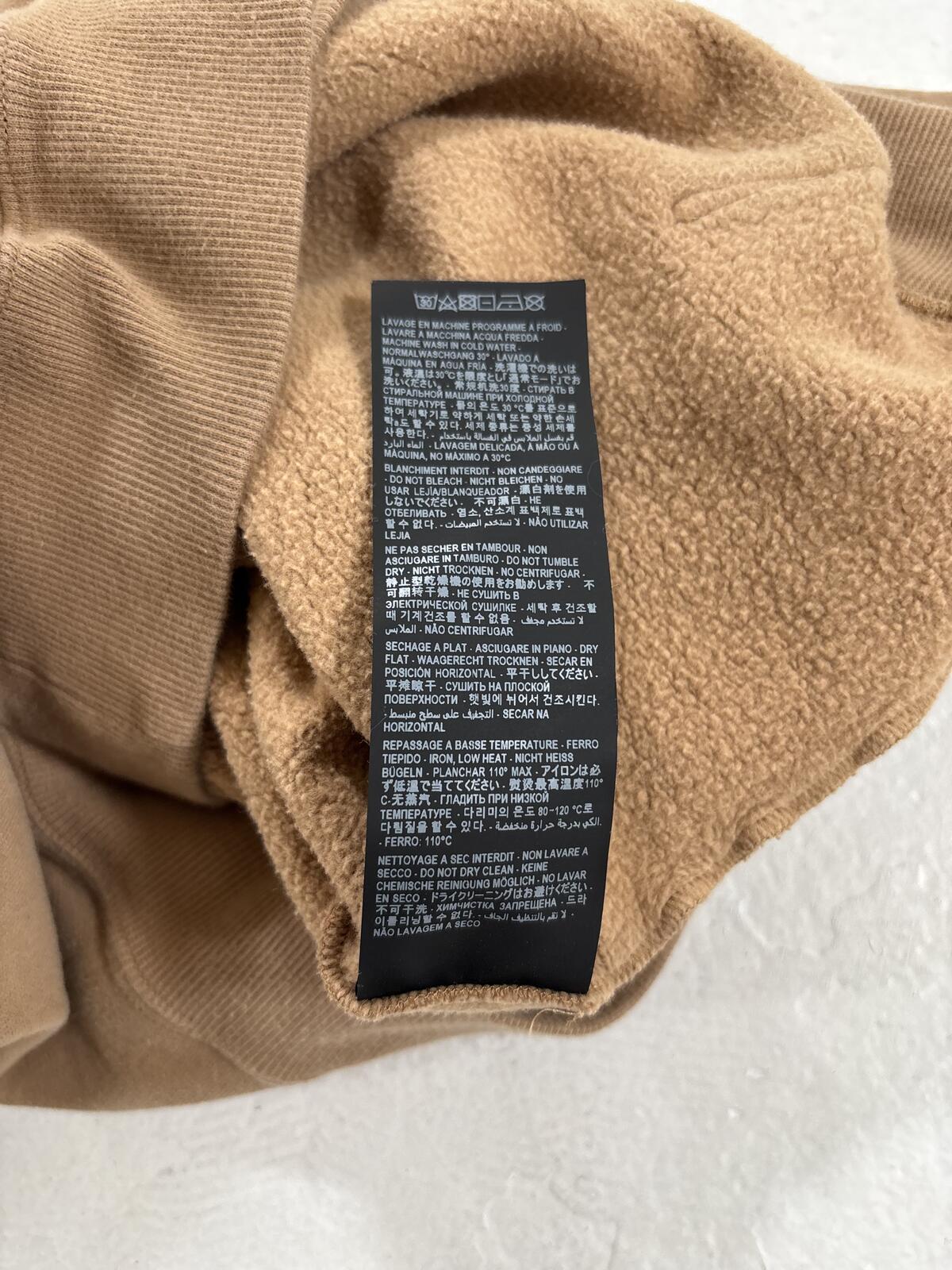 Saint Laurent Tan Logo Hoodie