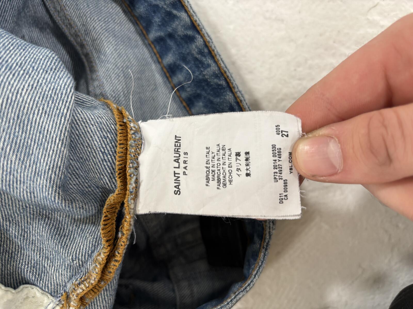 Saint Laurent 2014 D07 Crash Denim {{ color }} {{ brand }} {{ archive }} {{ season }} {{ year }} {{ hedi slimane }}