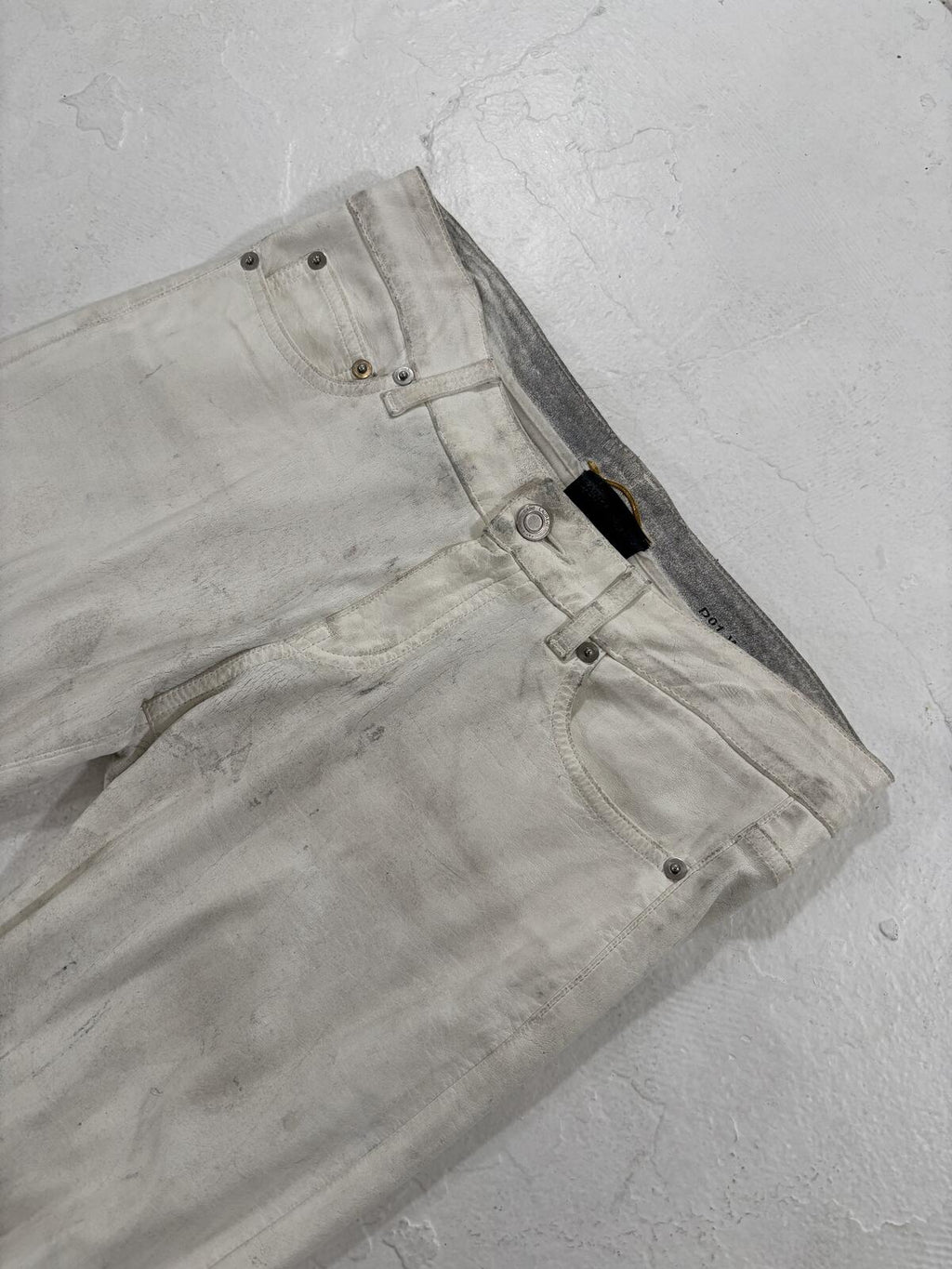 Saint Laurent 2013 White Ash Pants