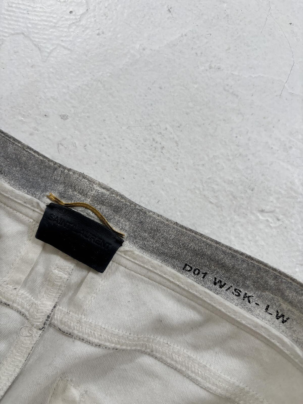 Saint Laurent 2013 White Ash Pants
