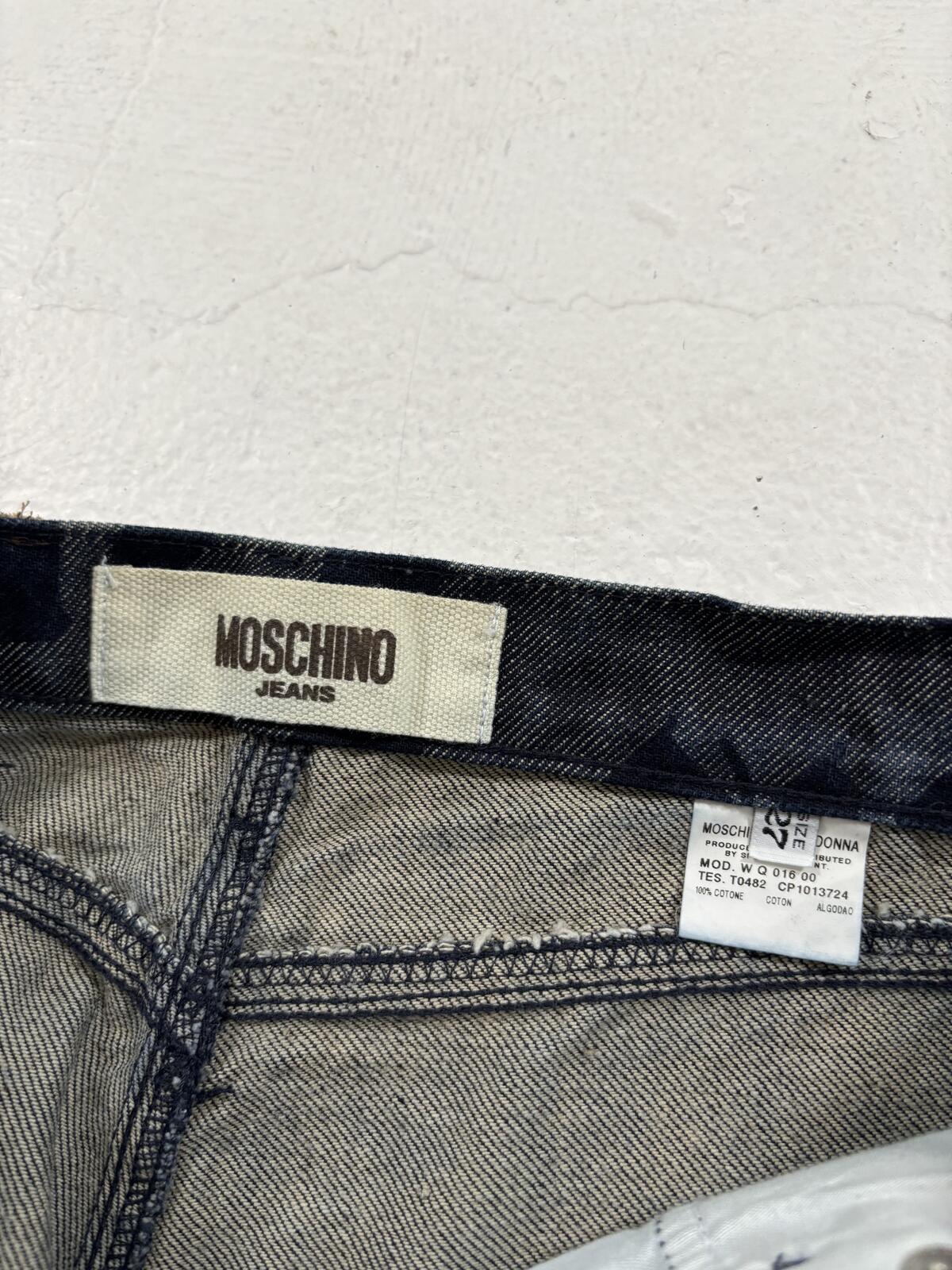 Moschino Old English Newspaper Denim