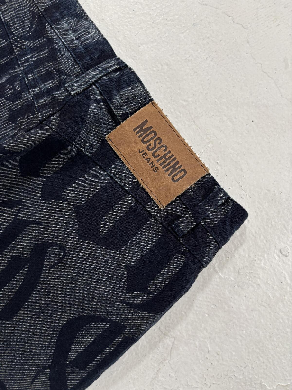 Moschino Old English Newspaper Denim