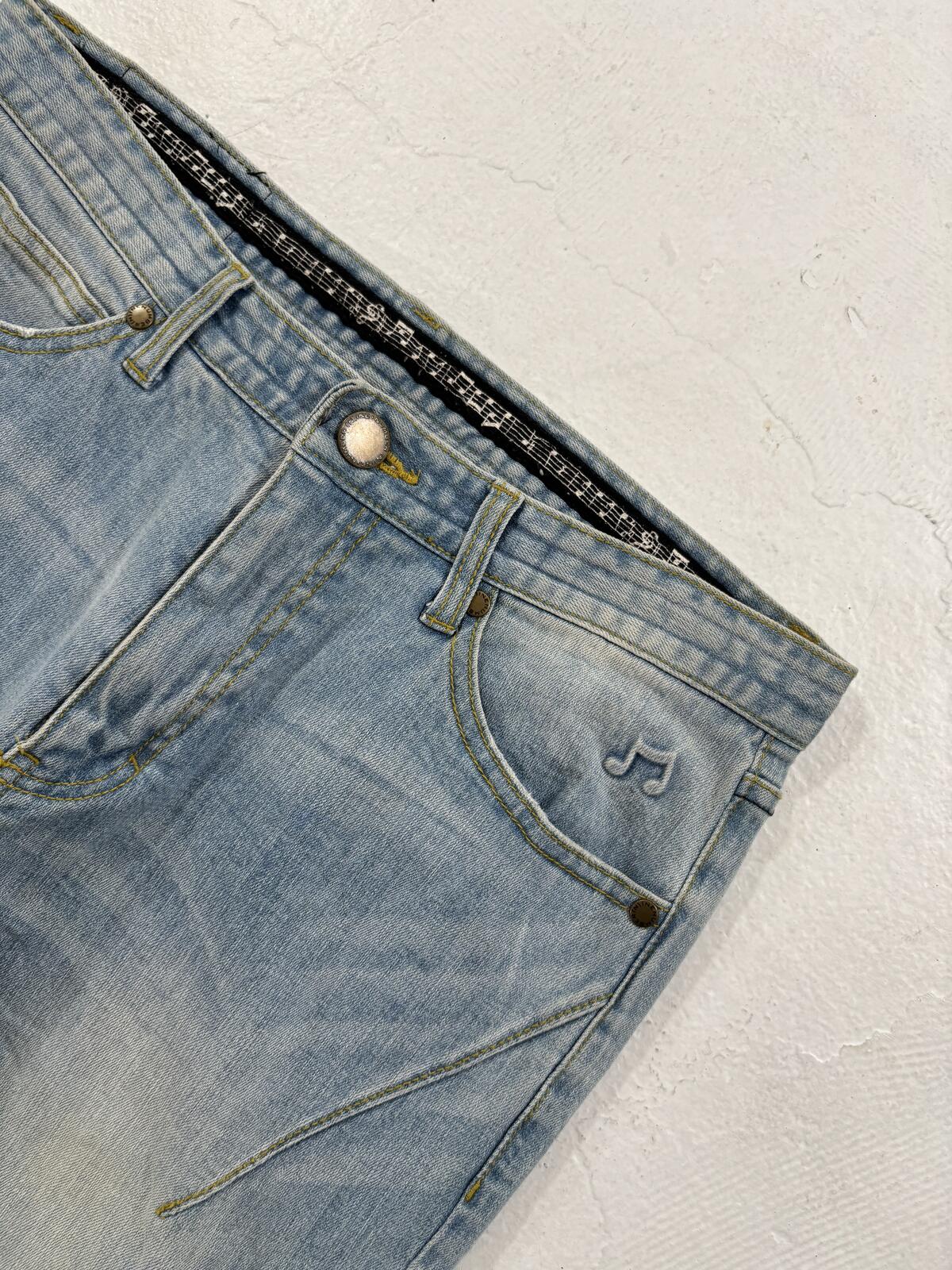 Number (N)ine Music Note Crash Denim