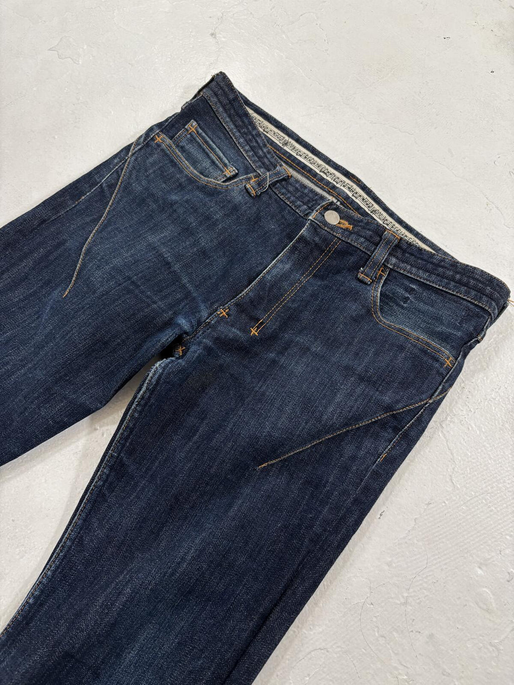 Number Nine Raw Crying Heart Denim