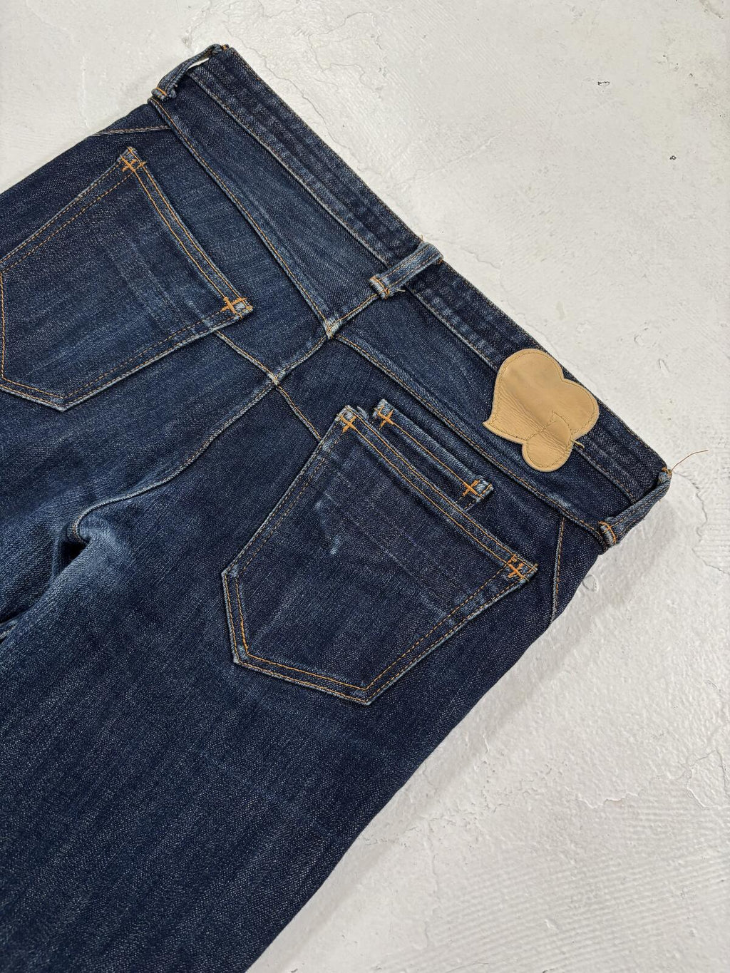 Number Nine Raw Crying Heart Denim